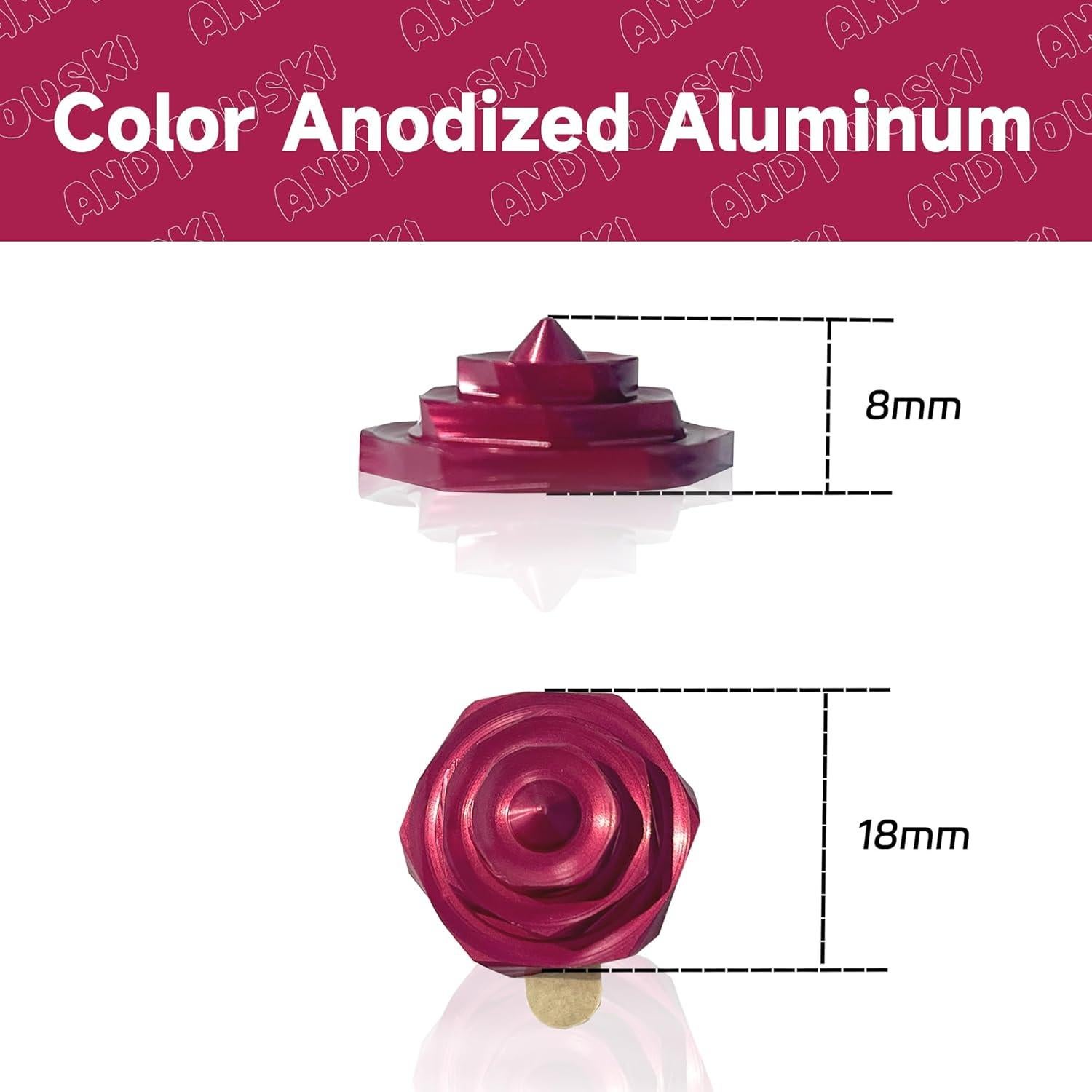 Almohadillas Antideslizantes de Aluminio ANDYOUSKI 18mm - 9pcs