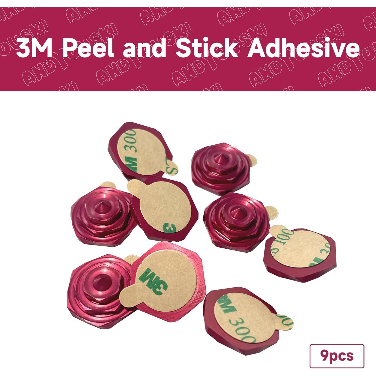 Almohadillas Antideslizantes de Aluminio ANDYOUSKI 18mm - 9pcs