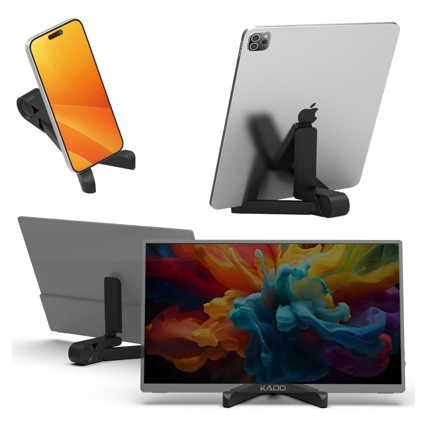 Soporte para Tableta Kado PMS-01 Ajustable Plegable 19x3.9cm