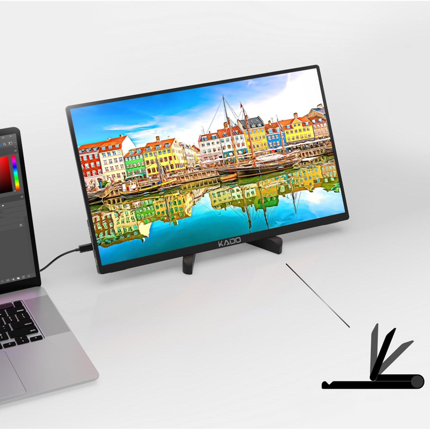 Soporte para Tableta Kado PMS-01 Ajustable Plegable 19x3.9cm