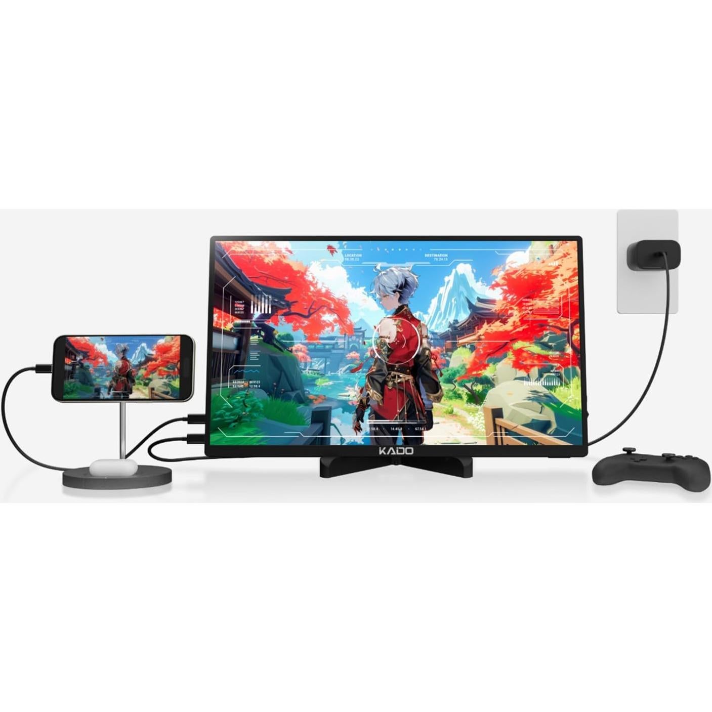 Soporte para Tableta Kado PMS-01 Ajustable Plegable 19x3.9cm