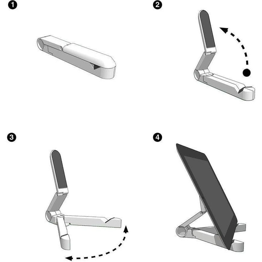 Soporte para Tableta Kado PMS-01 Ajustable Plegable 19x3.9cm