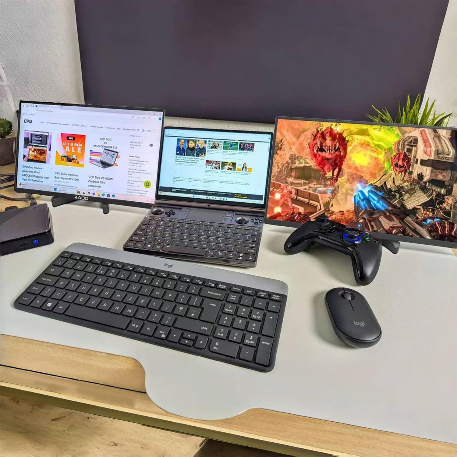 Soporte para Tableta Kado PMS-01 Ajustable Plegable 19x3.9cm