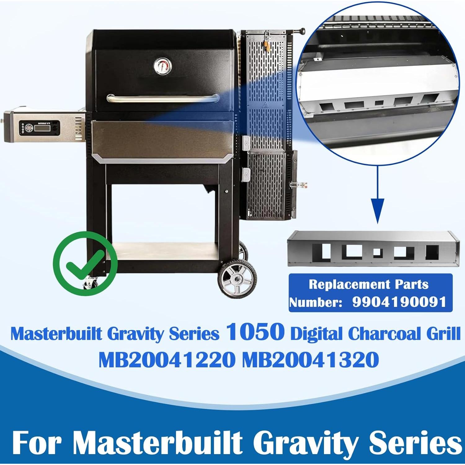 Colector de Calor SafBbcue para Parrilla Masterbuilt 1050