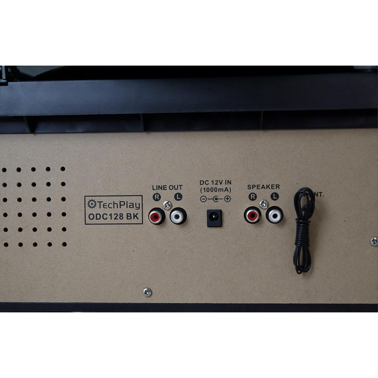 Tocadiscos TechPlay ODC128BT 3 Velocidades Bluetooth Madera