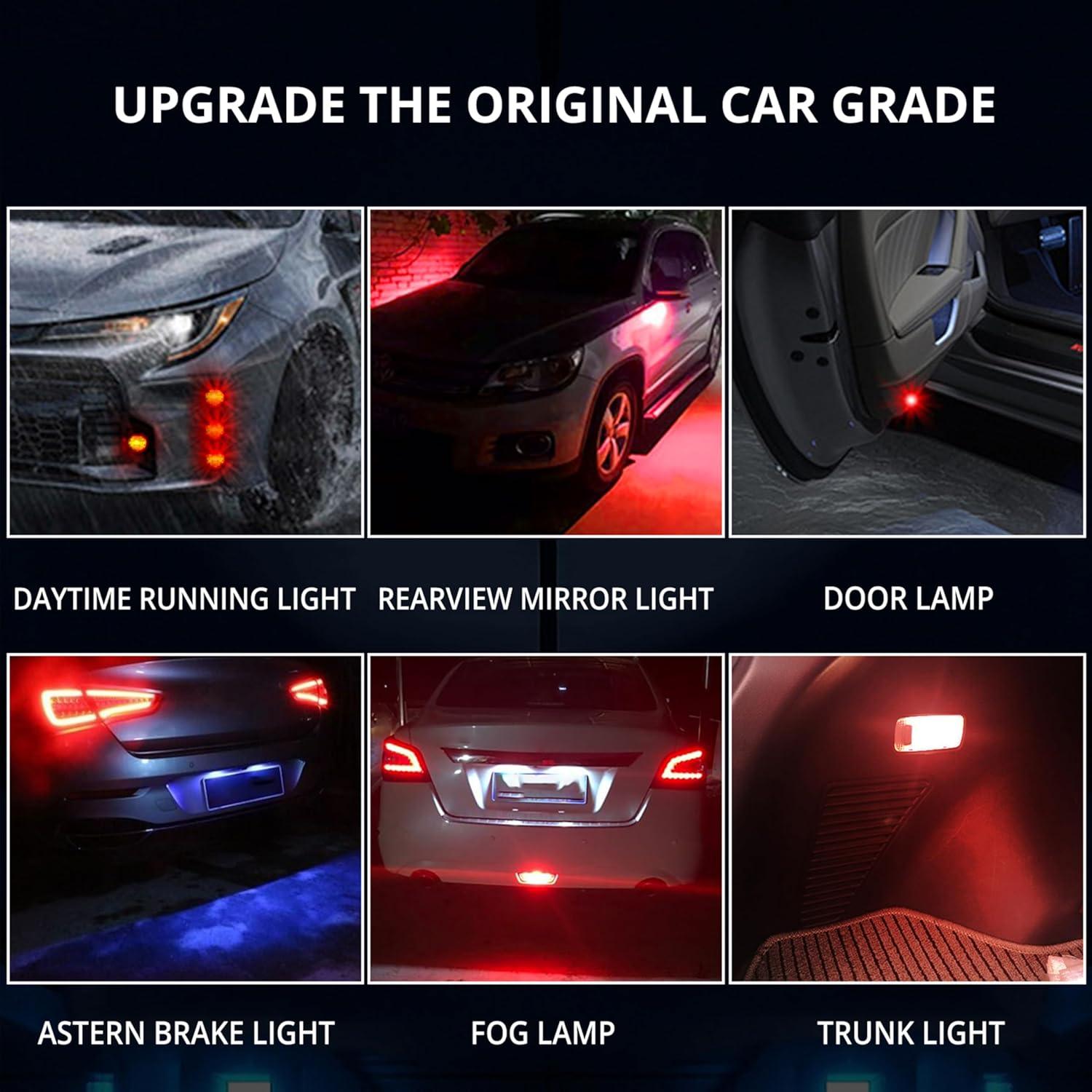 4 Piezas Luz Ojo de Águila LED JRQLOV 23mm Rojo 2.5W DC12V