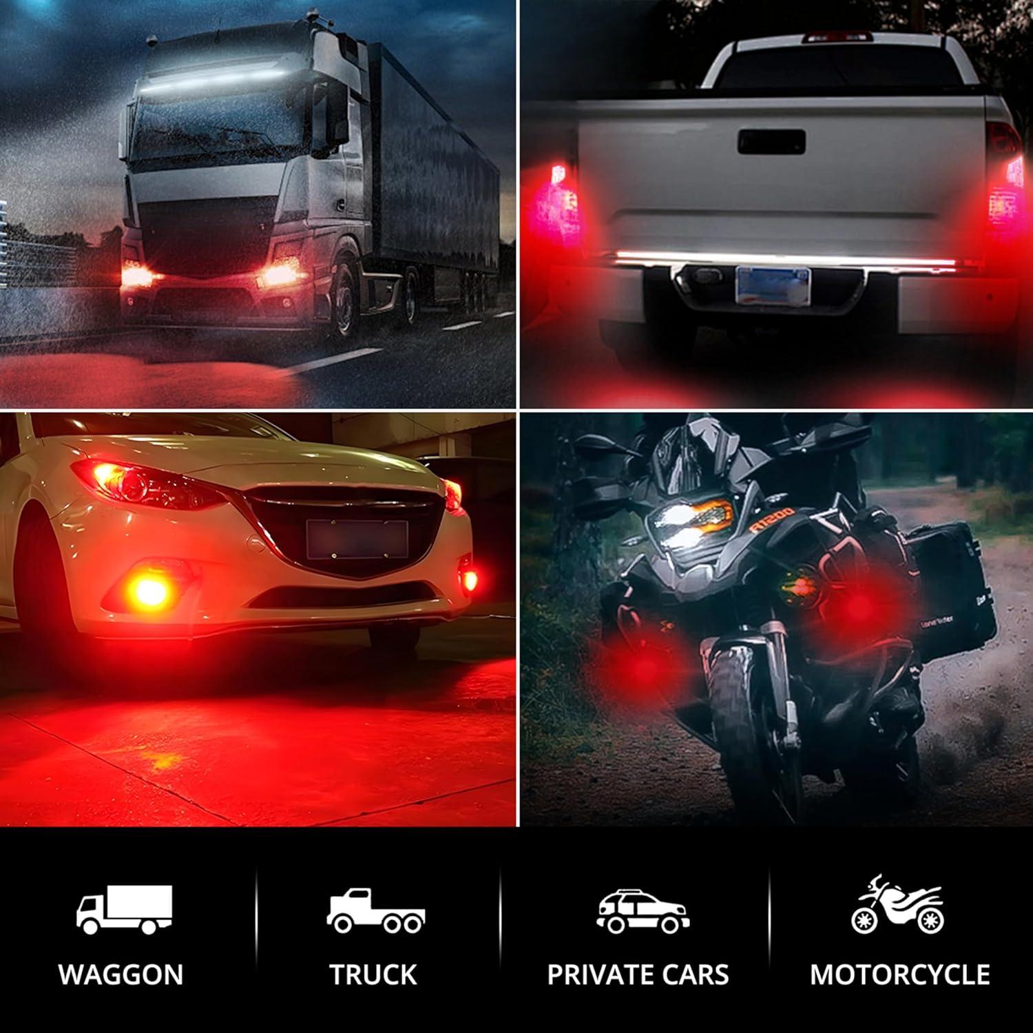 4 Piezas Luz Ojo de Águila LED JRQLOV 23mm Rojo 2.5W DC12V