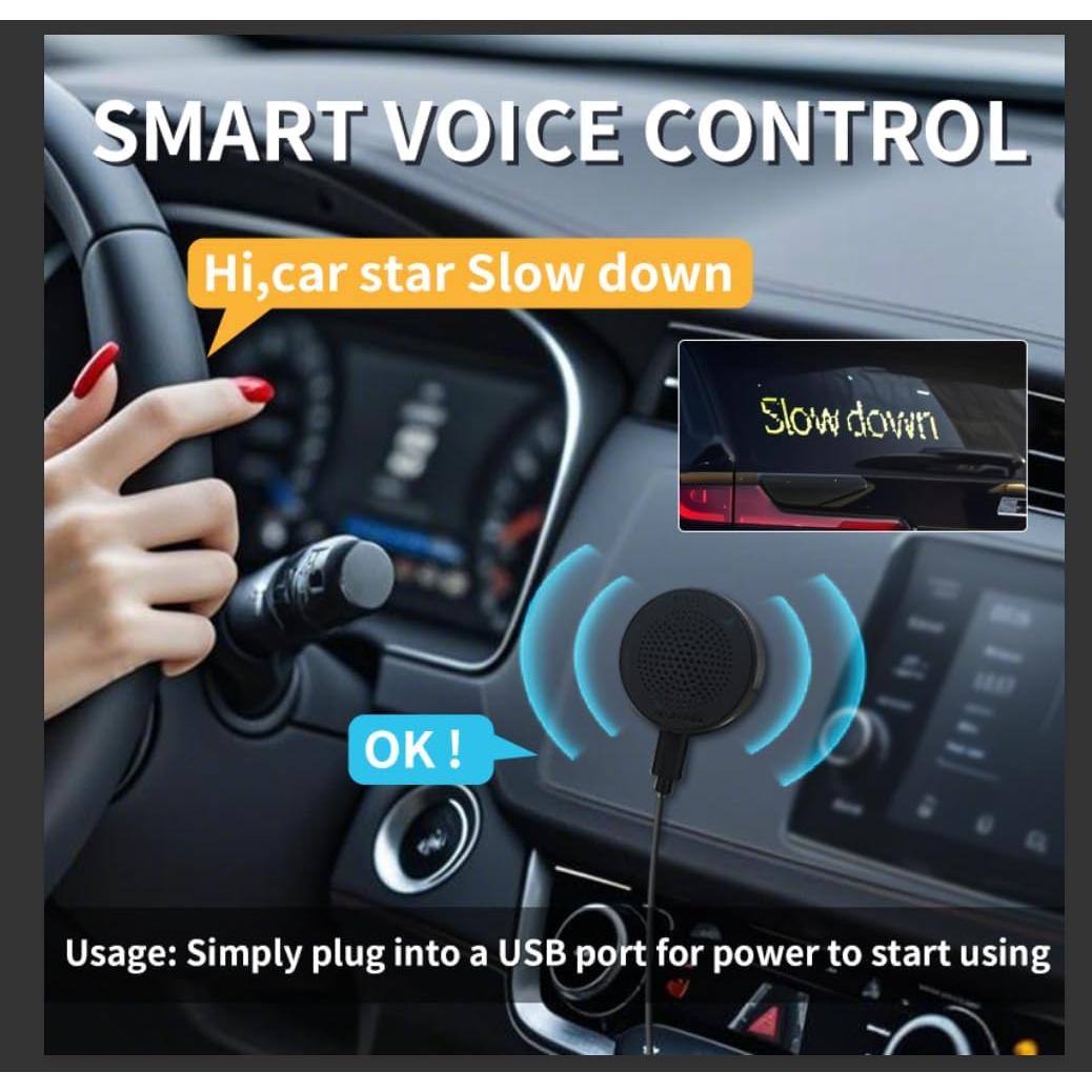 Ojos de Diablo LED para Parabrisas de Coche Wonhag 58.4x12.7cm