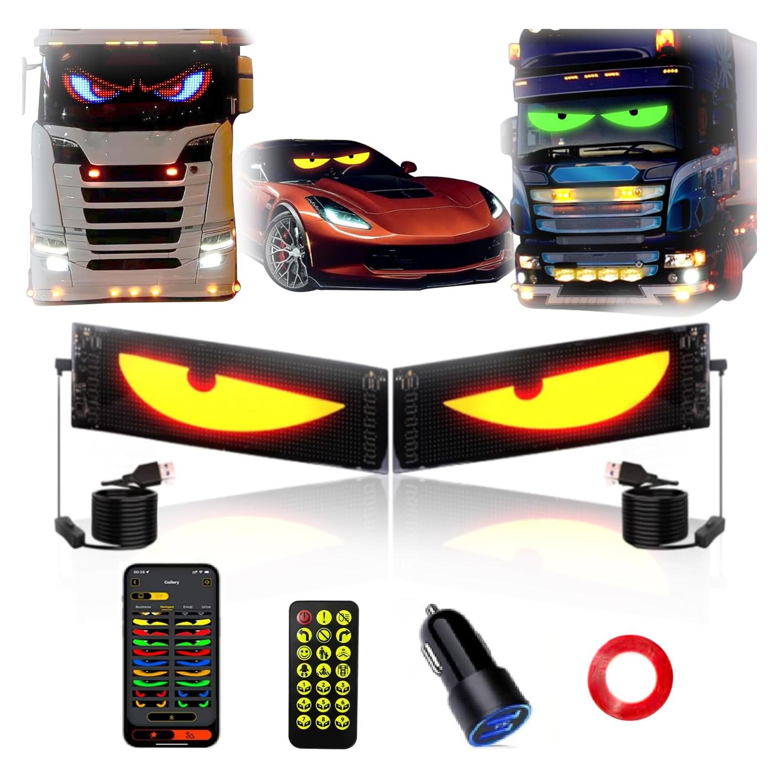 Ojos LED para Parabrisas DouMmantn EM-10 Colorido 35.8cm