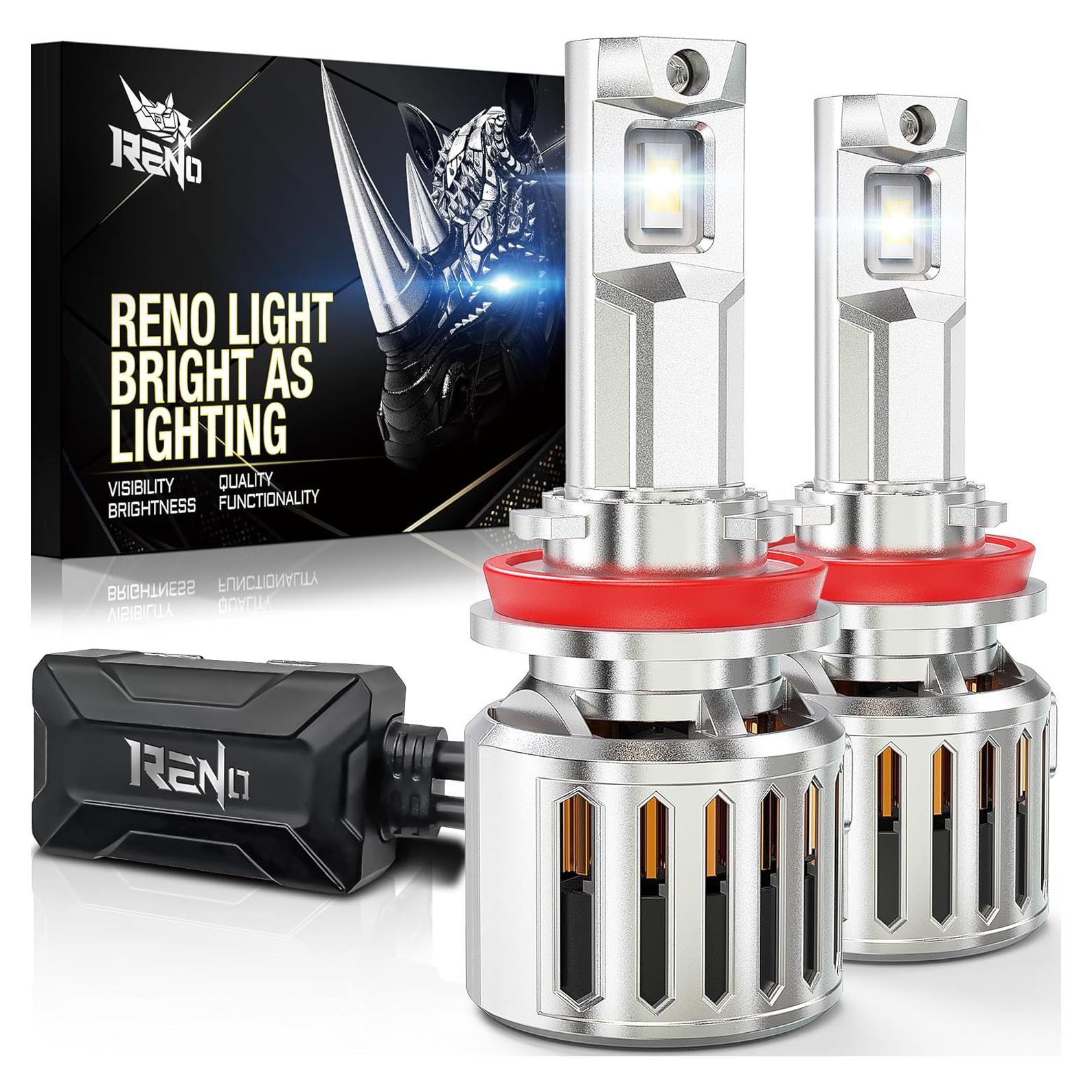 Bombillas LED RENO H11 40000LM 6500K Luz de Niebla Pack 2