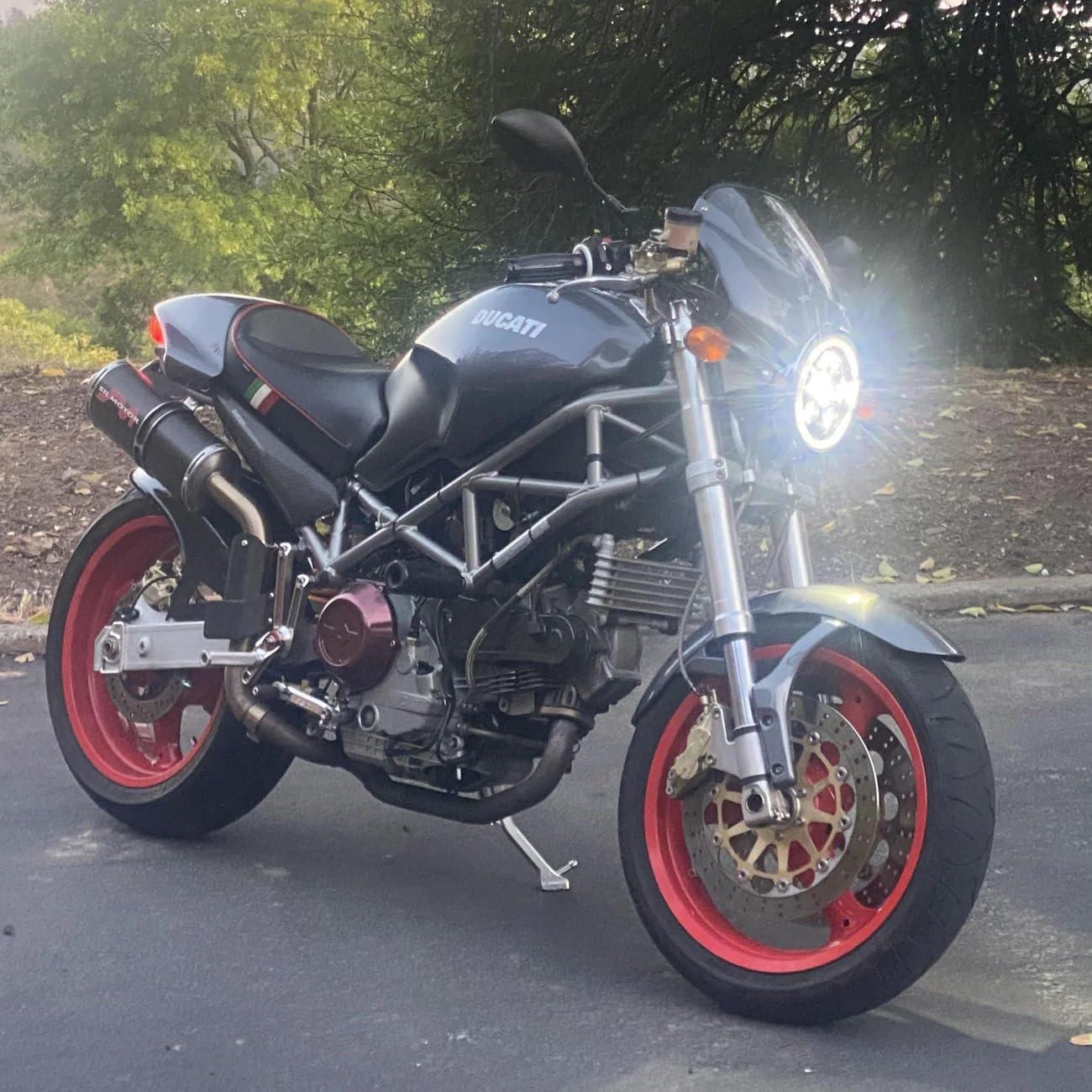 Faro LED 7" Eagle Lights 8700G3 Cromo para Motocicleta