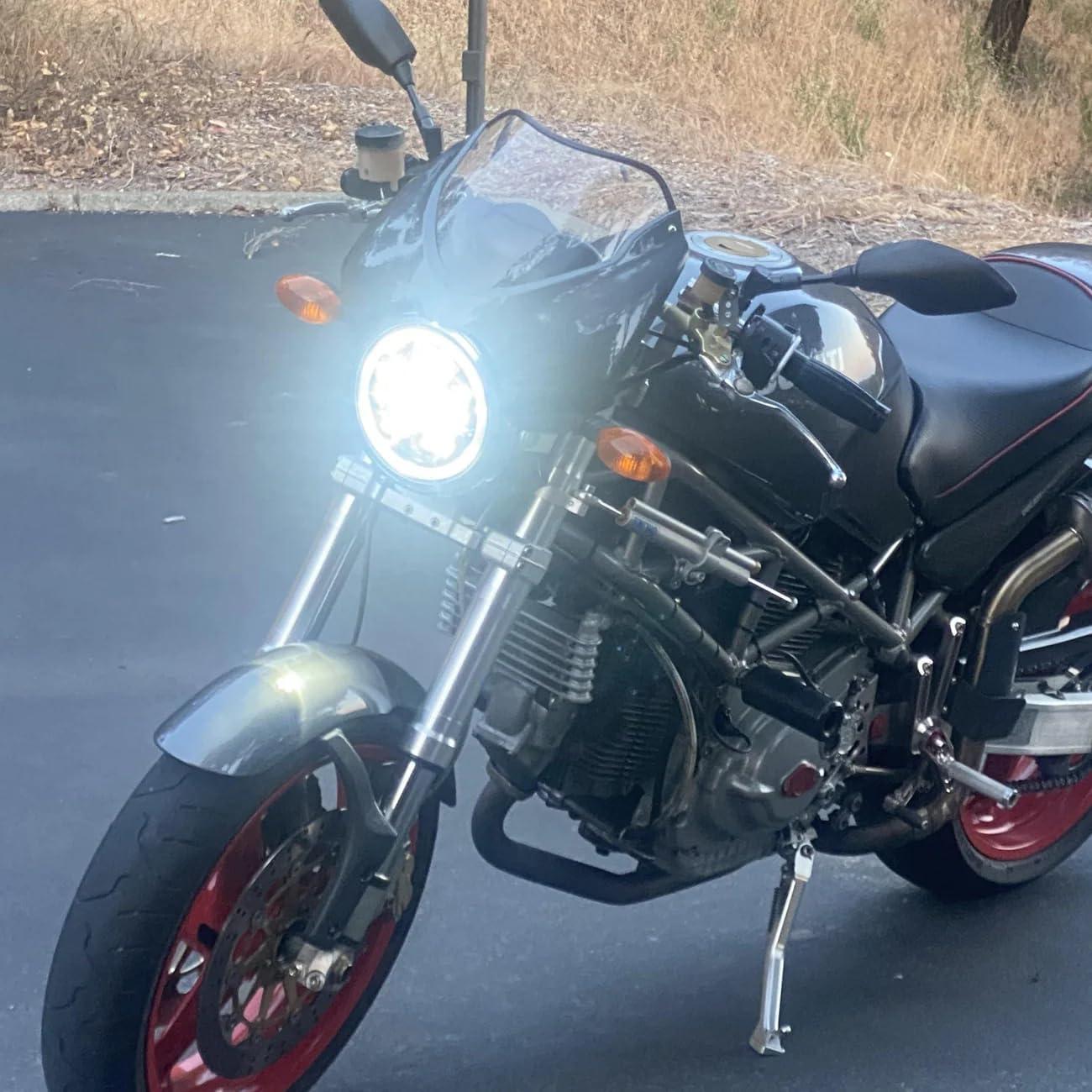 Faro LED 7" Eagle Lights 8700G3 Cromo para Motocicleta