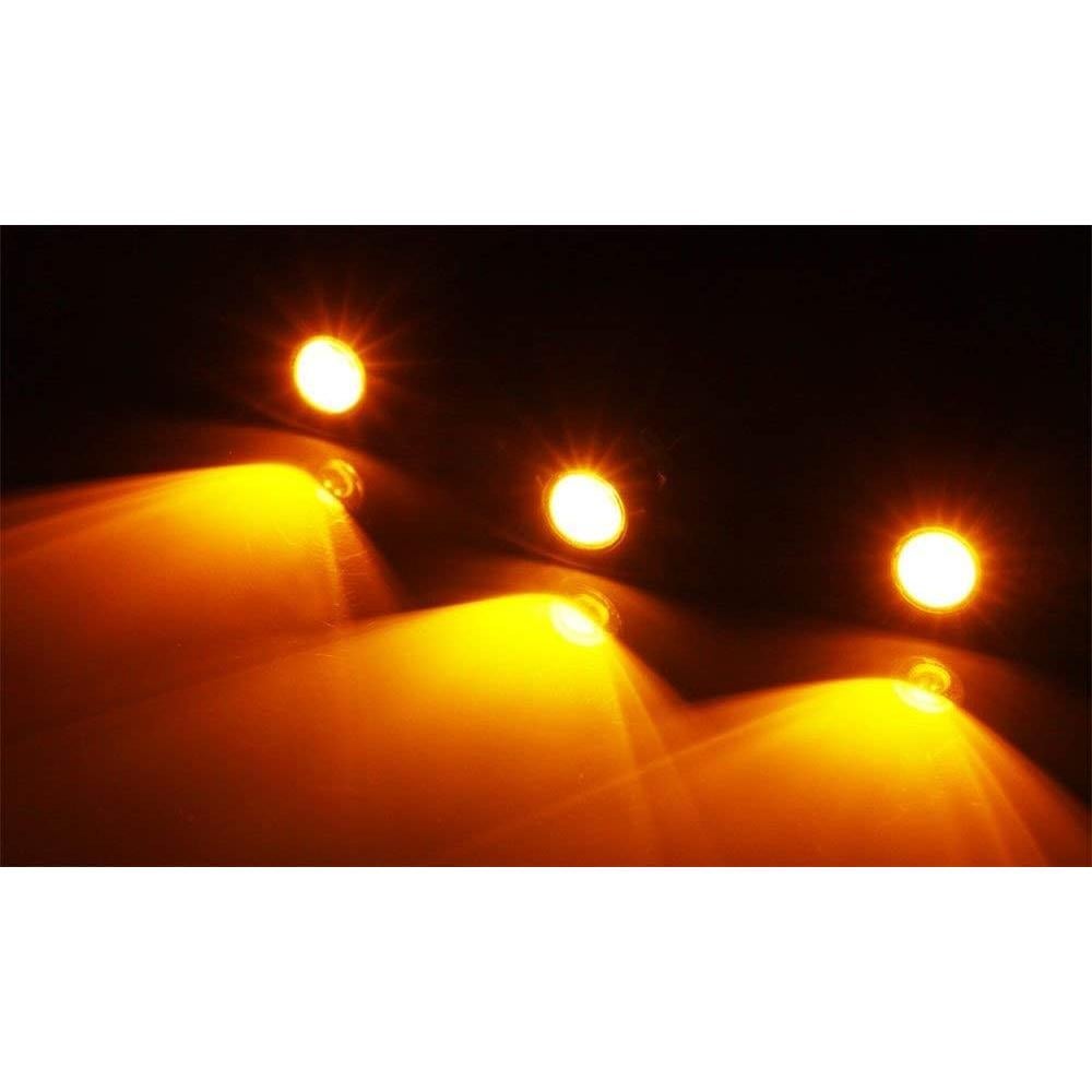 Kit de Iluminación LED Frontal Amarillo iJDMTOY 3 Piezas
