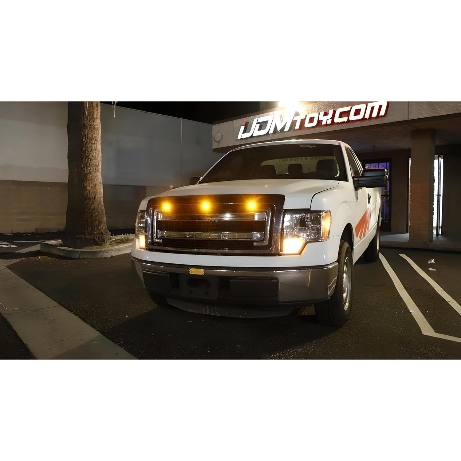 Kit de Iluminación LED Frontal Amarillo iJDMTOY 3 Piezas