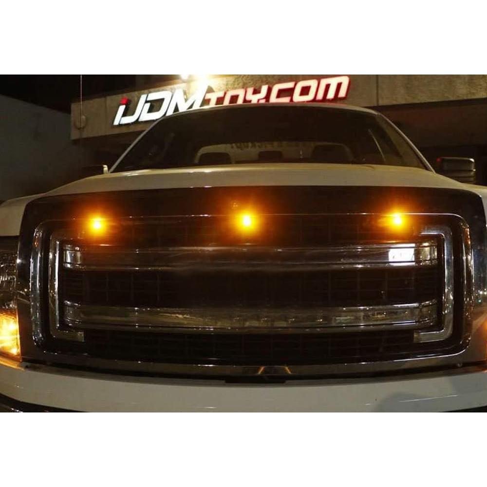 Kit de Iluminación LED Frontal Amarillo iJDMTOY 3 Piezas