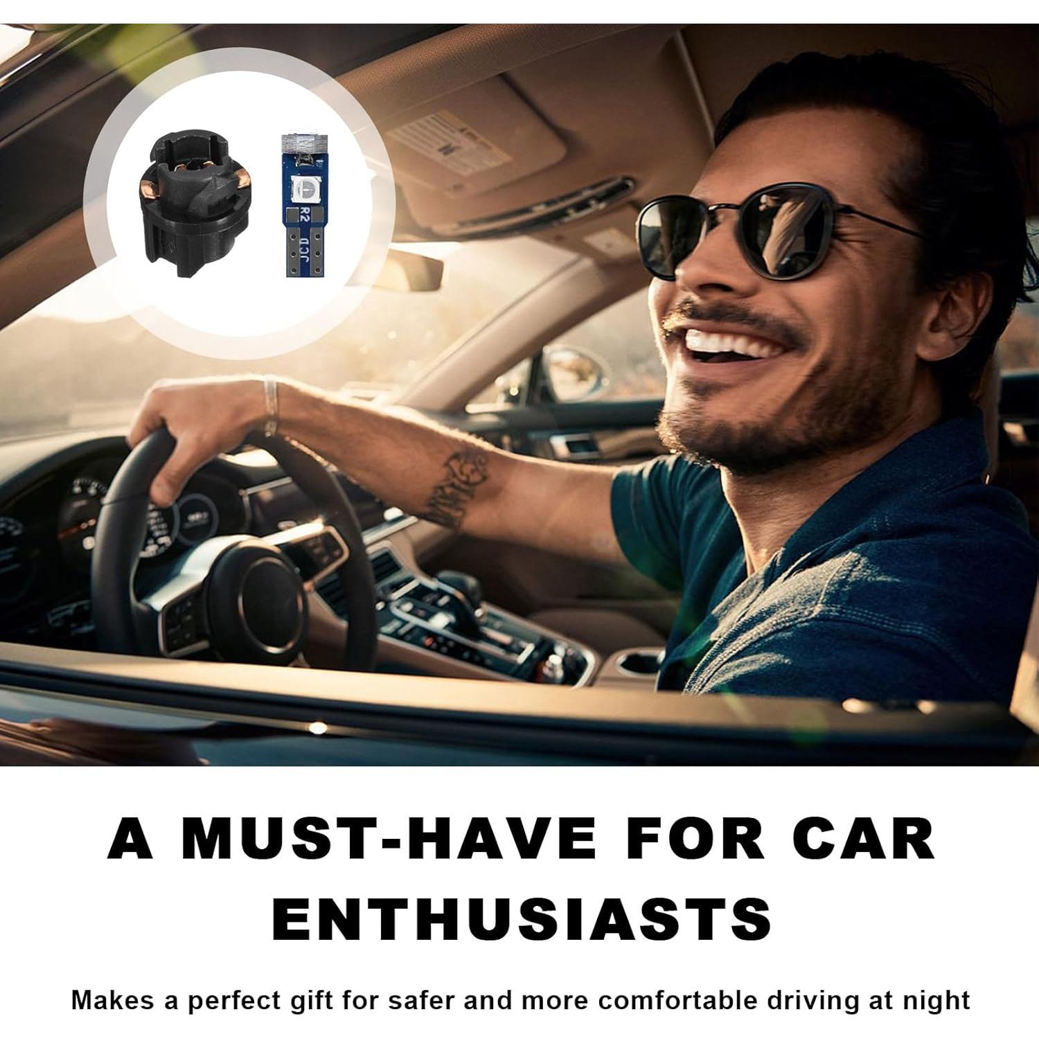 Augeny 20PCS Bombillas LED T5 para Tablero de Coche Azul