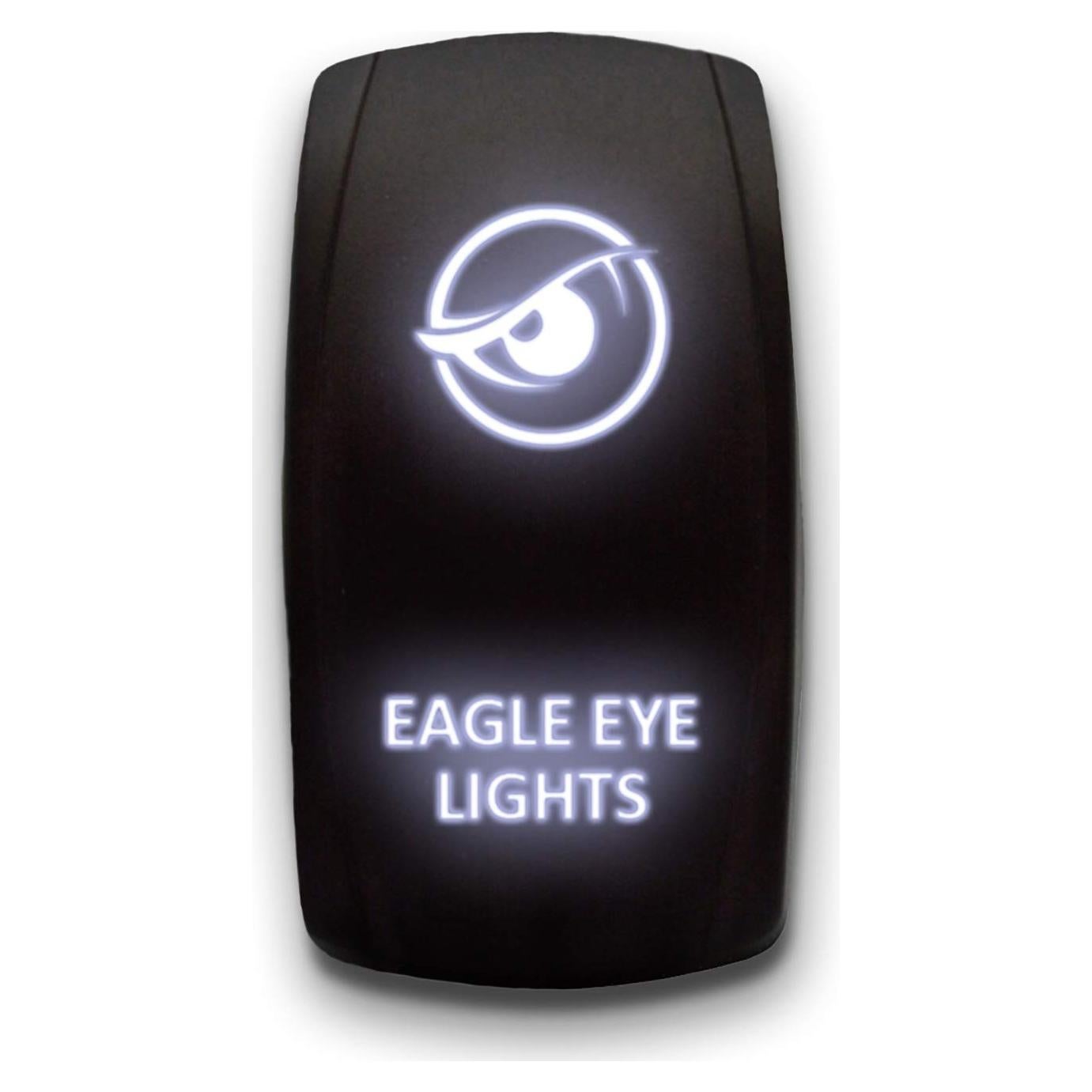 Interruptor Rocker LED 20A 12V UNV - Doble Luz Grabado IP66