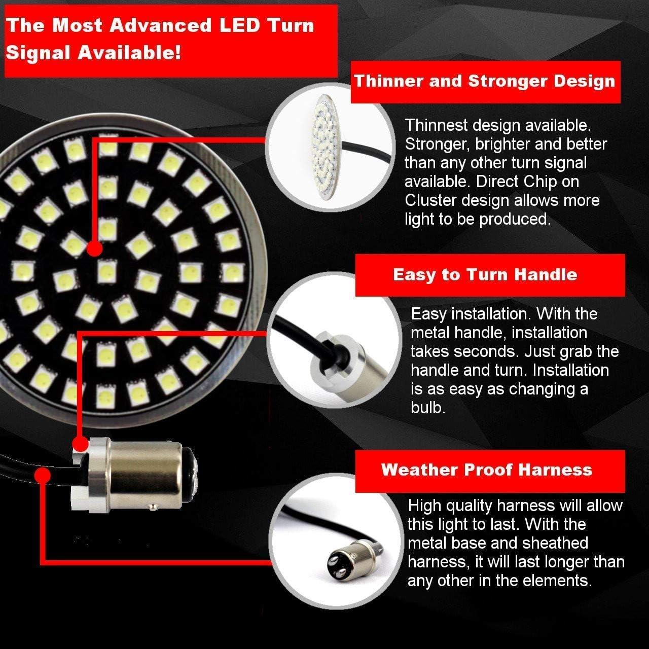 Señales de Giro LED Eagle Lights con Lentes Claros para Honda Valkyrie 1997-2000