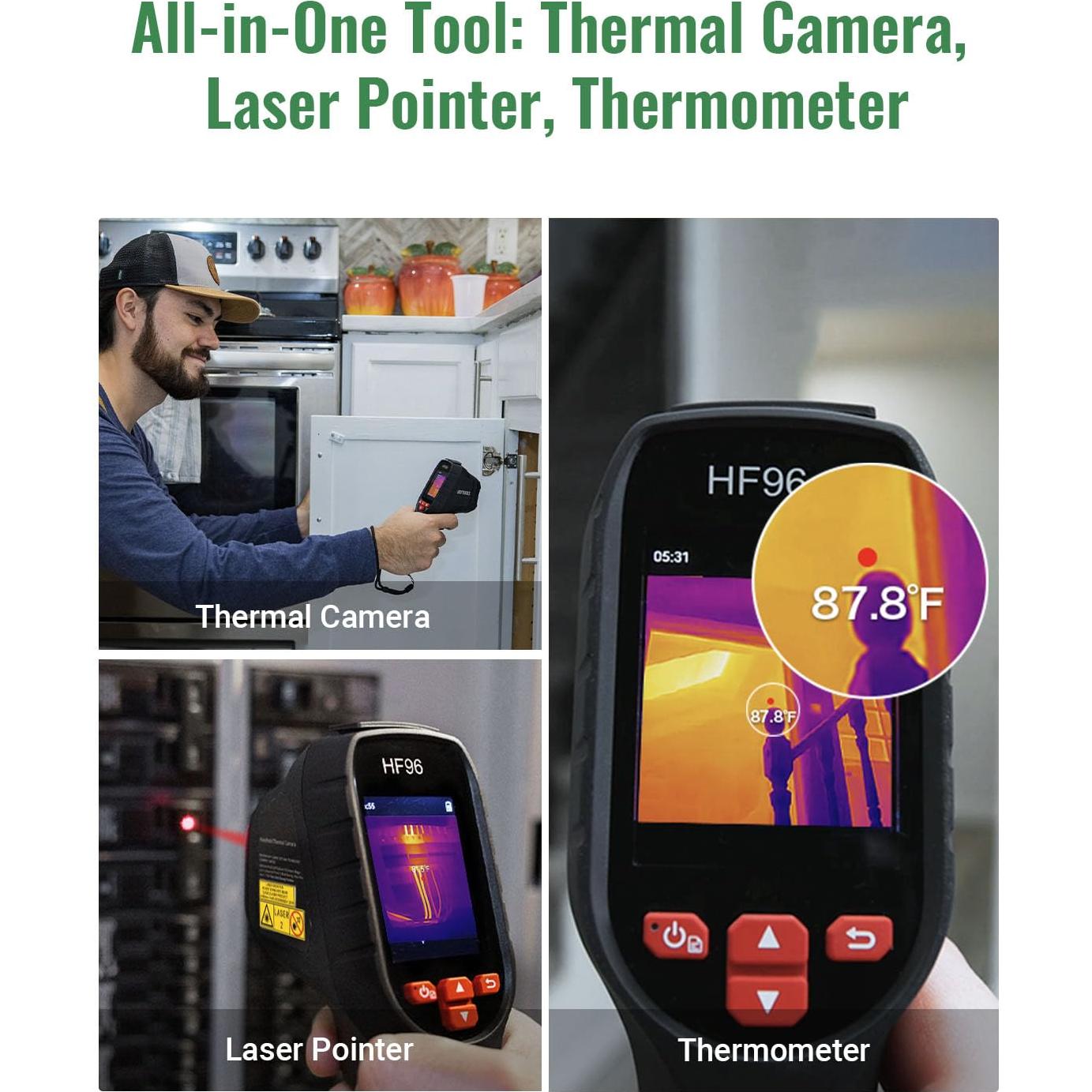 Cámara Térmica HSFTOOLS HF96, Resolución 240x240, -20°C a 550°C