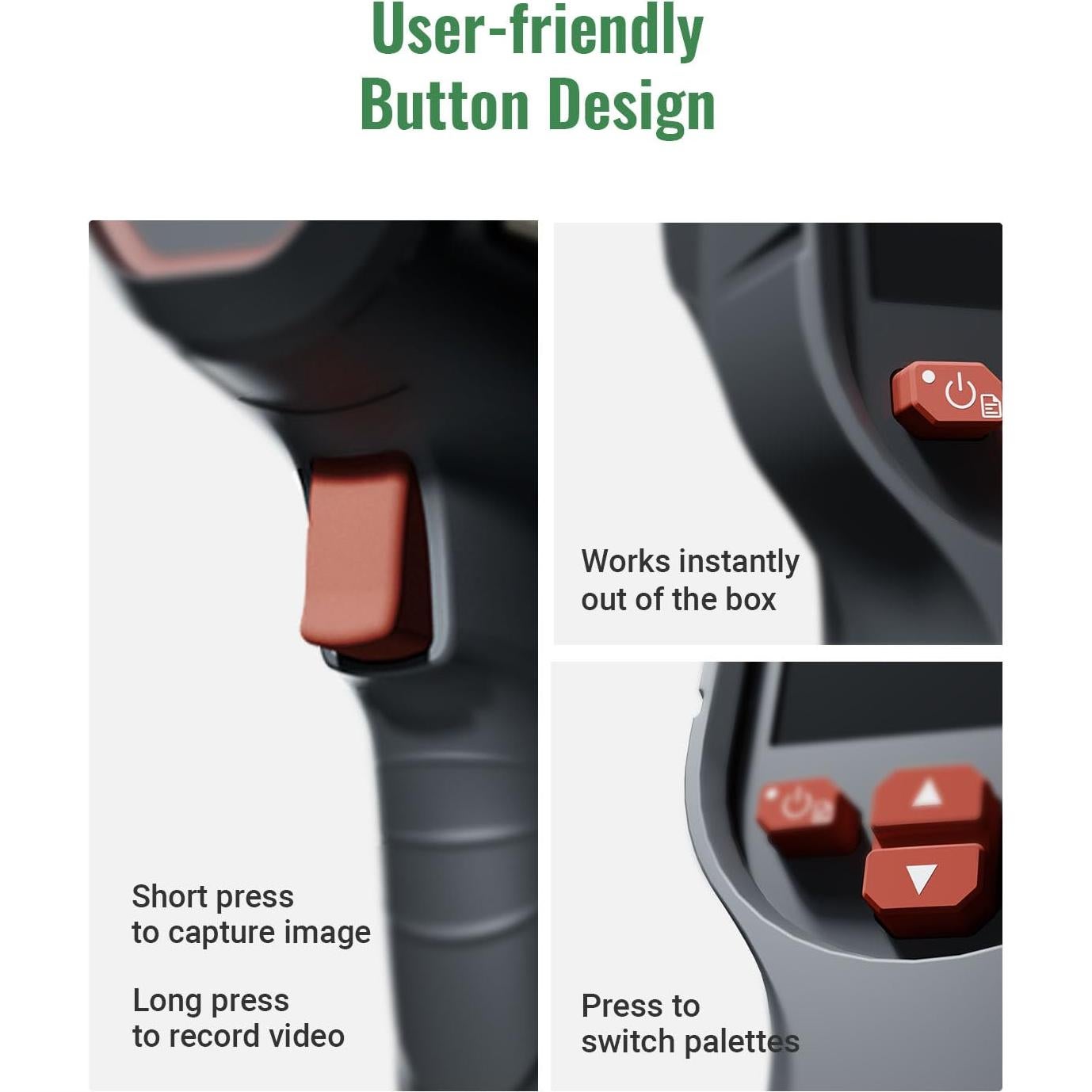 Cámara Térmica HSFTOOLS HF96, Resolución 240x240, -20°C a 550°C