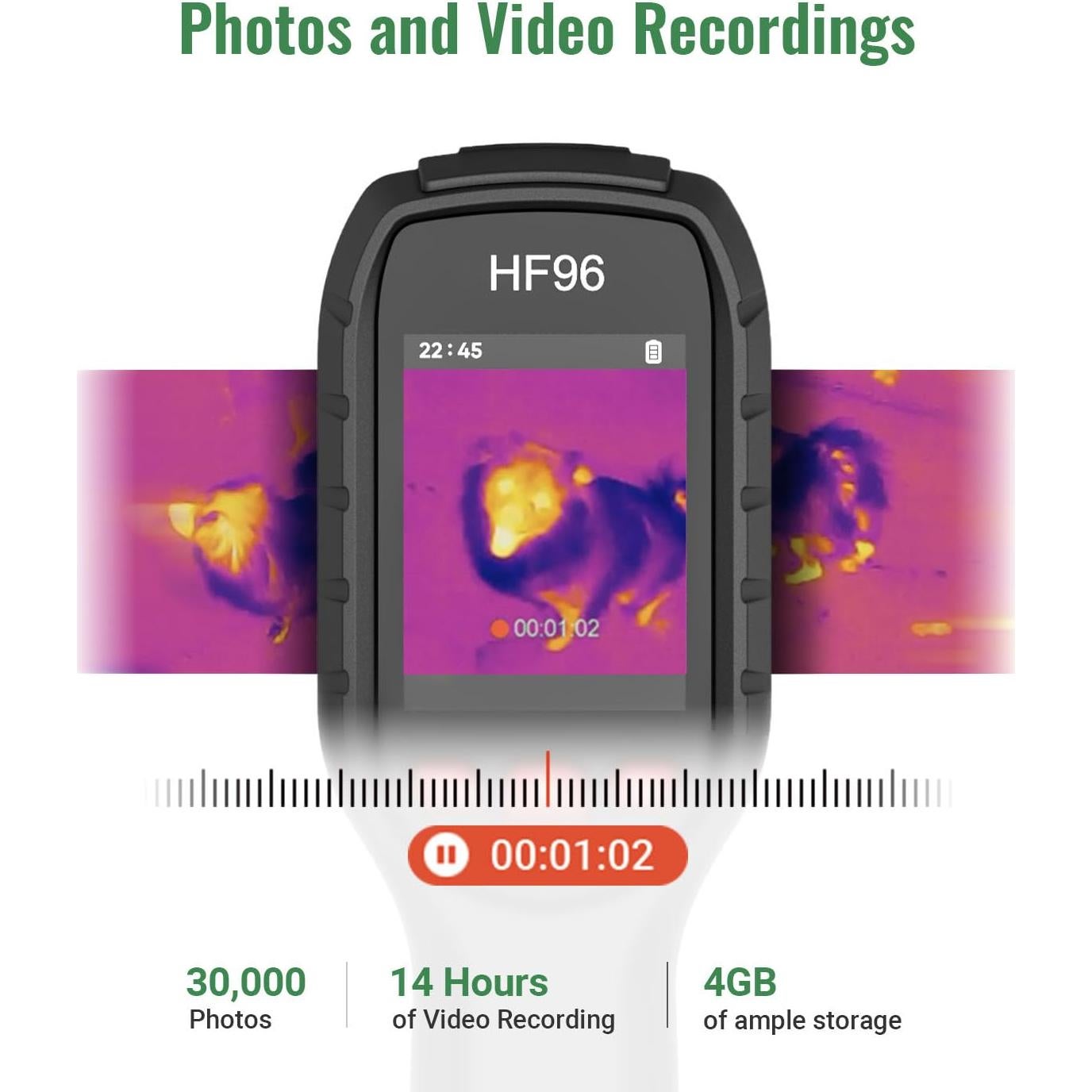 Cámara Térmica HSFTOOLS HF96, Resolución 240x240, -20°C a 550°C