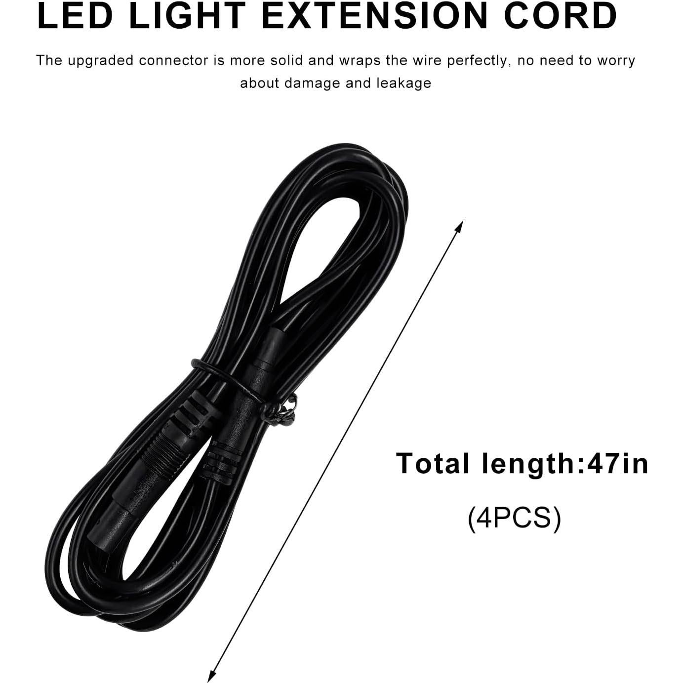 Cable de extensión LED RGB Rock Ohleats 119 cm 4 piezas
