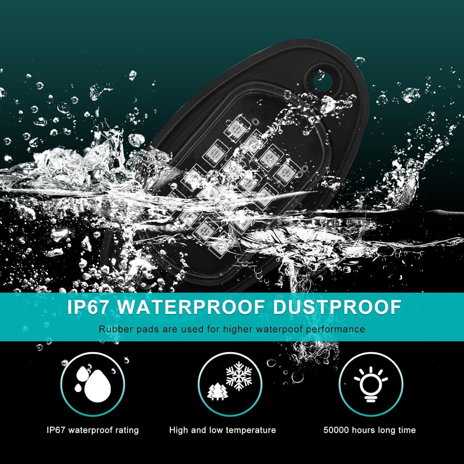 Cable de extensión LED RGB Rock Ohleats 119 cm 4 piezas