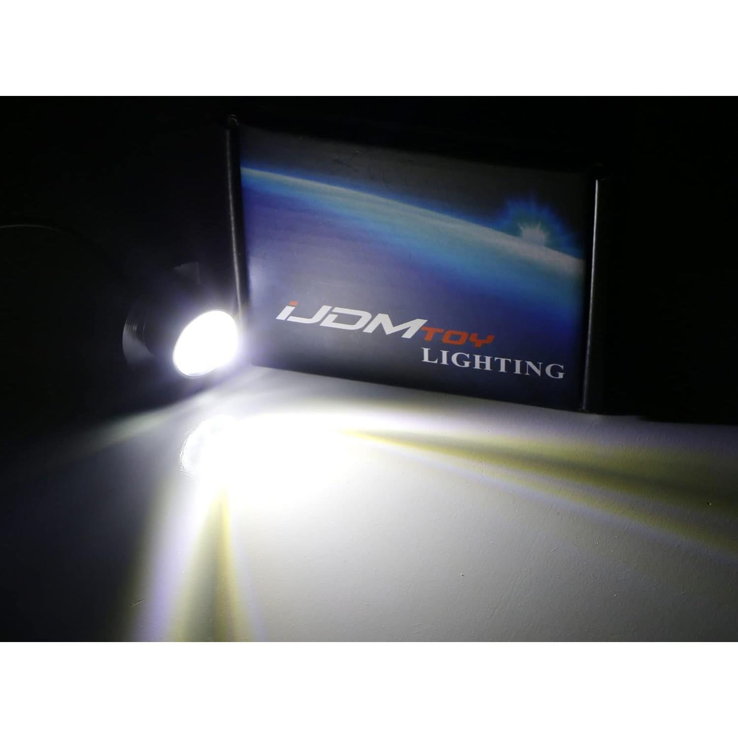 Kit de Luz de Parrilla LED iJDMTOY 3pc Blanco Xenón Jeep JL/JT