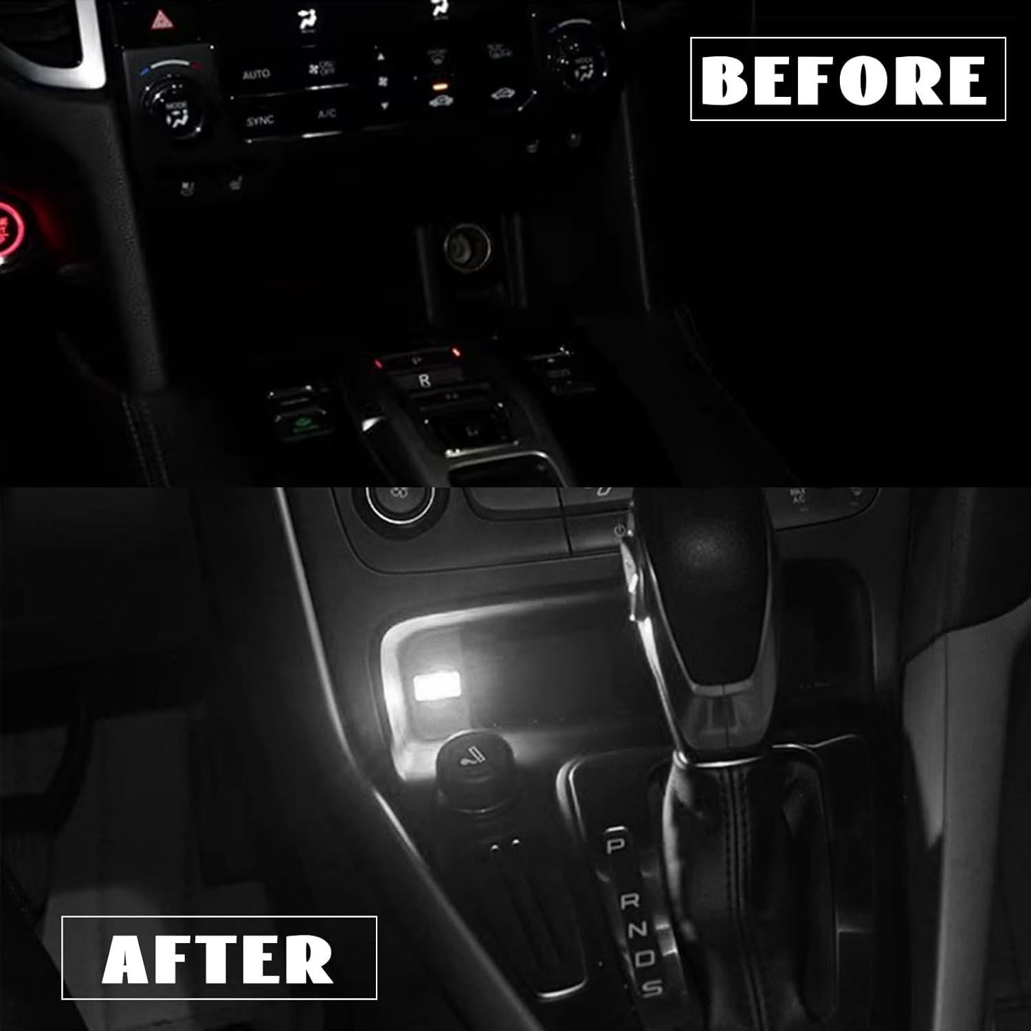 NTNEV 4PCS USB LED Car Interior Atmosphere Lamp, Mini Led USB Lights for Car Decoration, Ambient Lighting Kit, Plug-in USB Interface, Universal Car Interior Accessories (White)