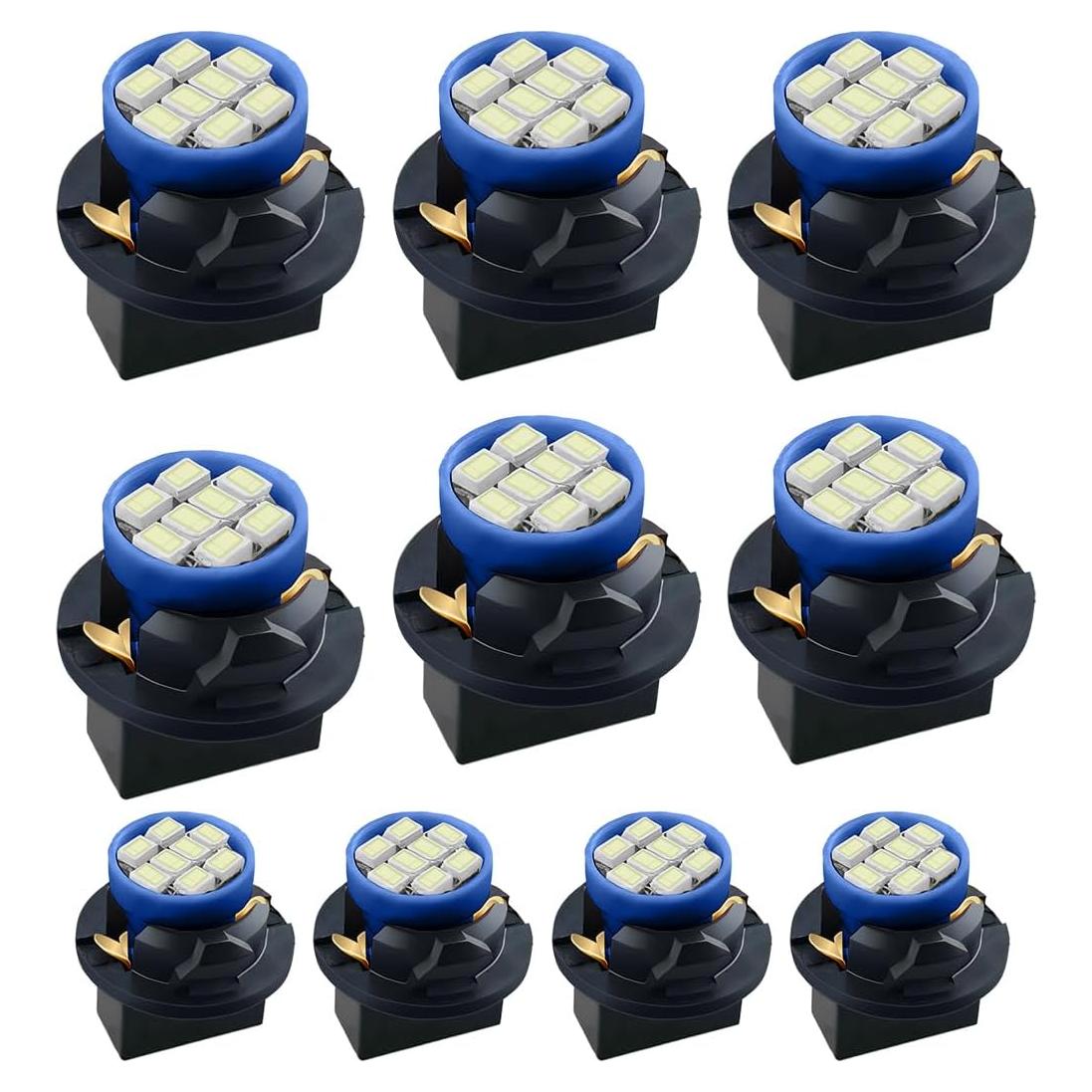 10 Bombillas LED T10 194 DUSCOKE Luz Tablero Coche Azul Hielo
