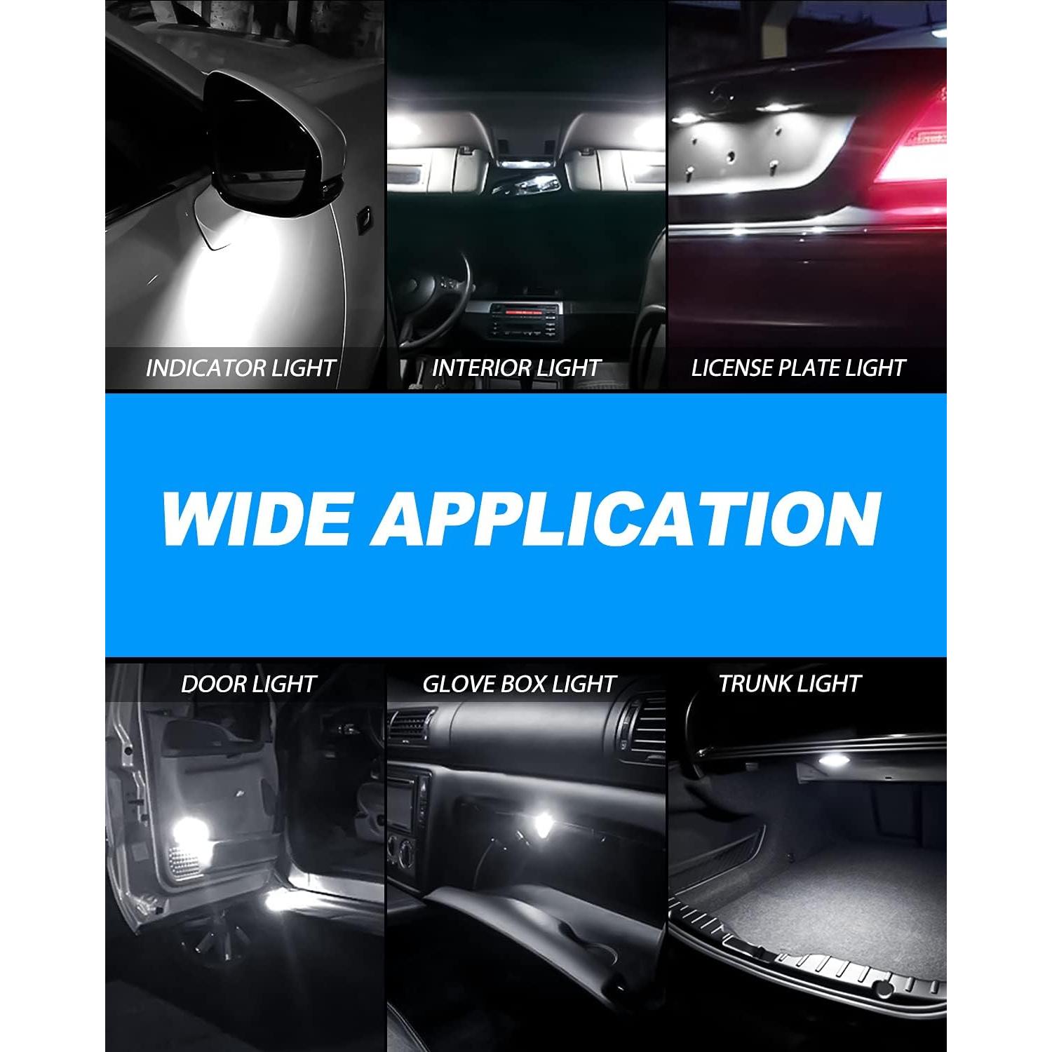 Bombillas LED Festoon Yorkim 31mm 12V Blancas Paquete de 2