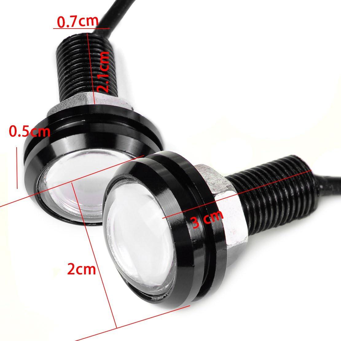 Luz Estroboscópica LED YIBO 12V 10W Azul para Coche y Barco