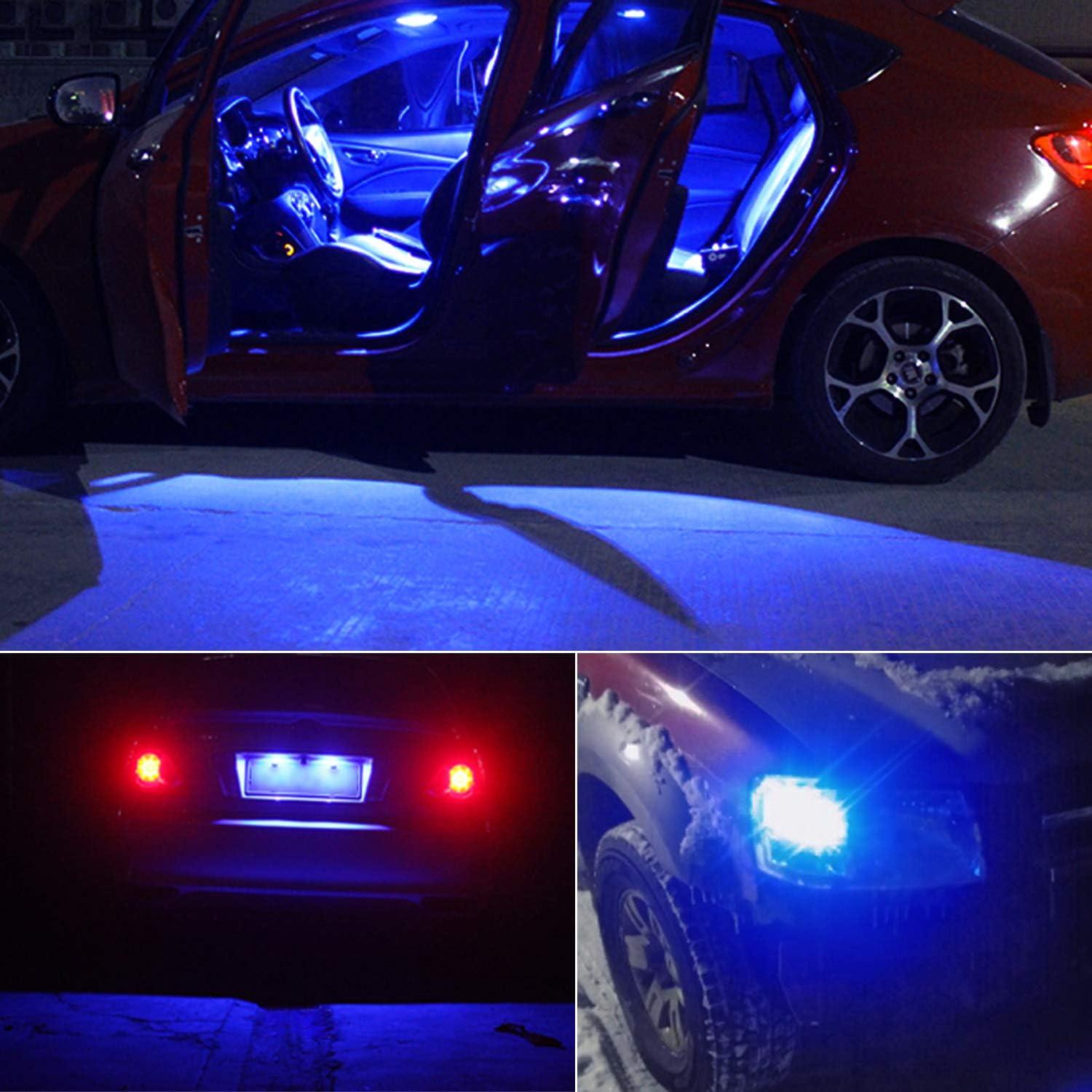 Bombillas LED T10 PHINLION 194 Azules 500 Lúmenes Paquete de 2