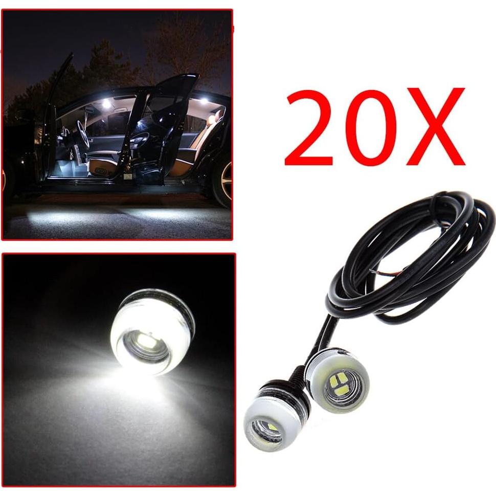 ECCPP Luz de Niebla LED 18mm para Acura y Audi 2015