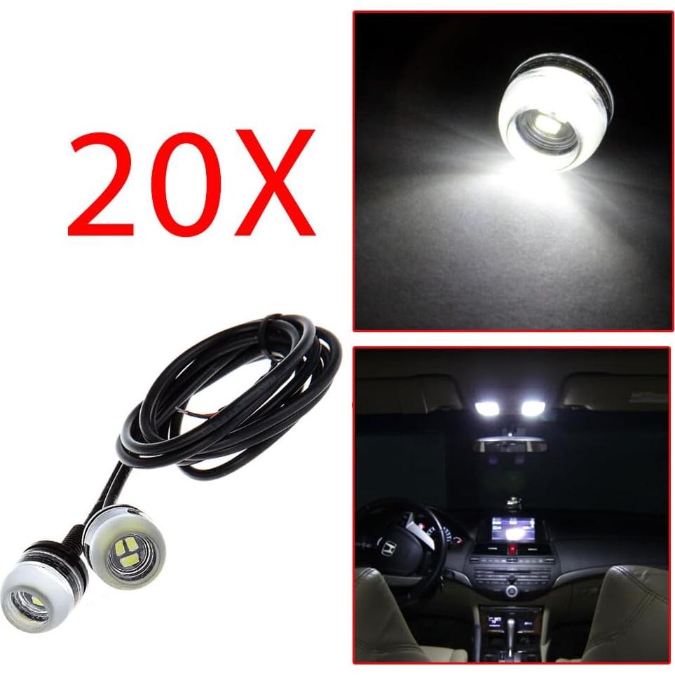 ECCPP Luz de Niebla LED 18mm para Acura y Audi 2015