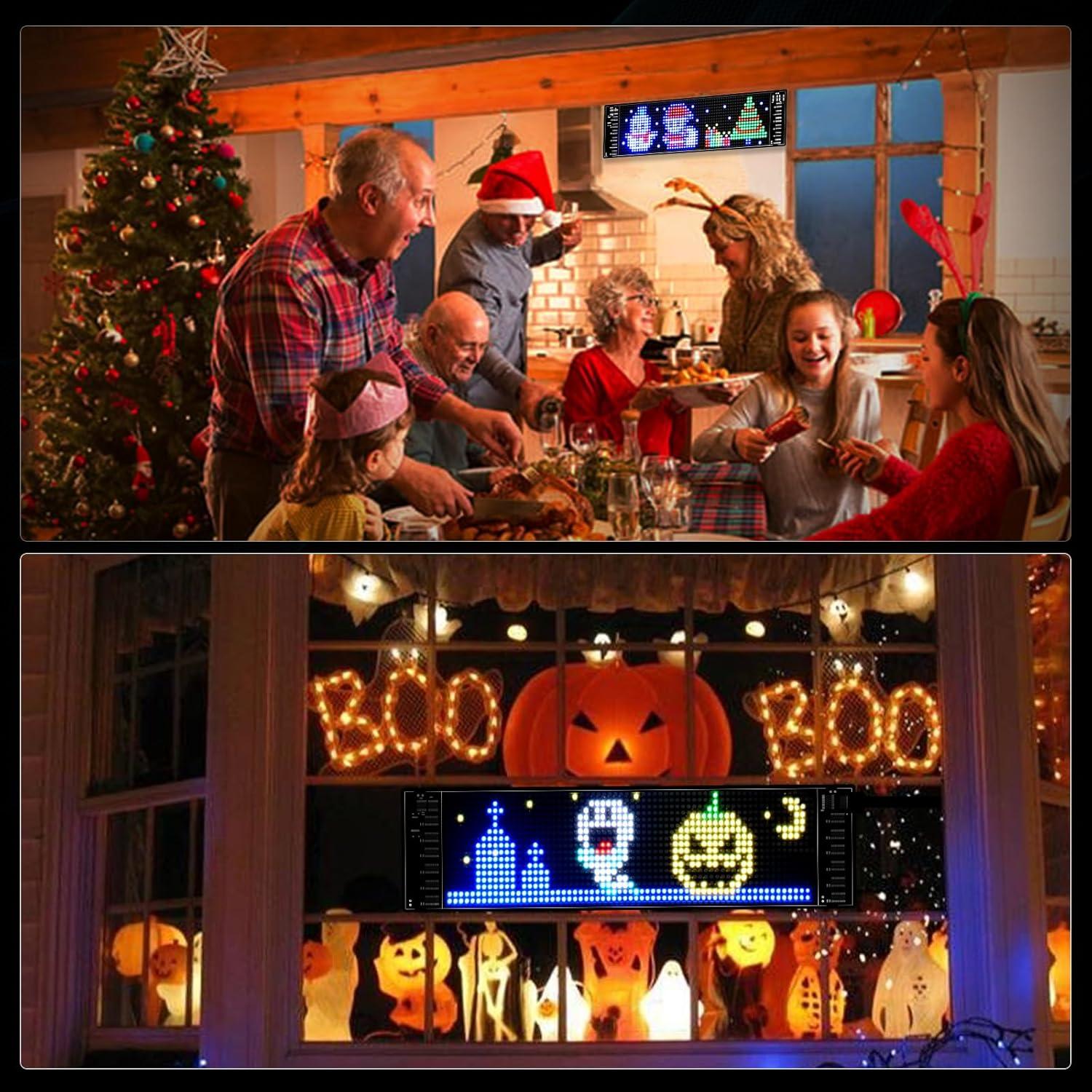 Señal LED Programable GOTUS 17.78x7.62cm Control APP Bluetooth