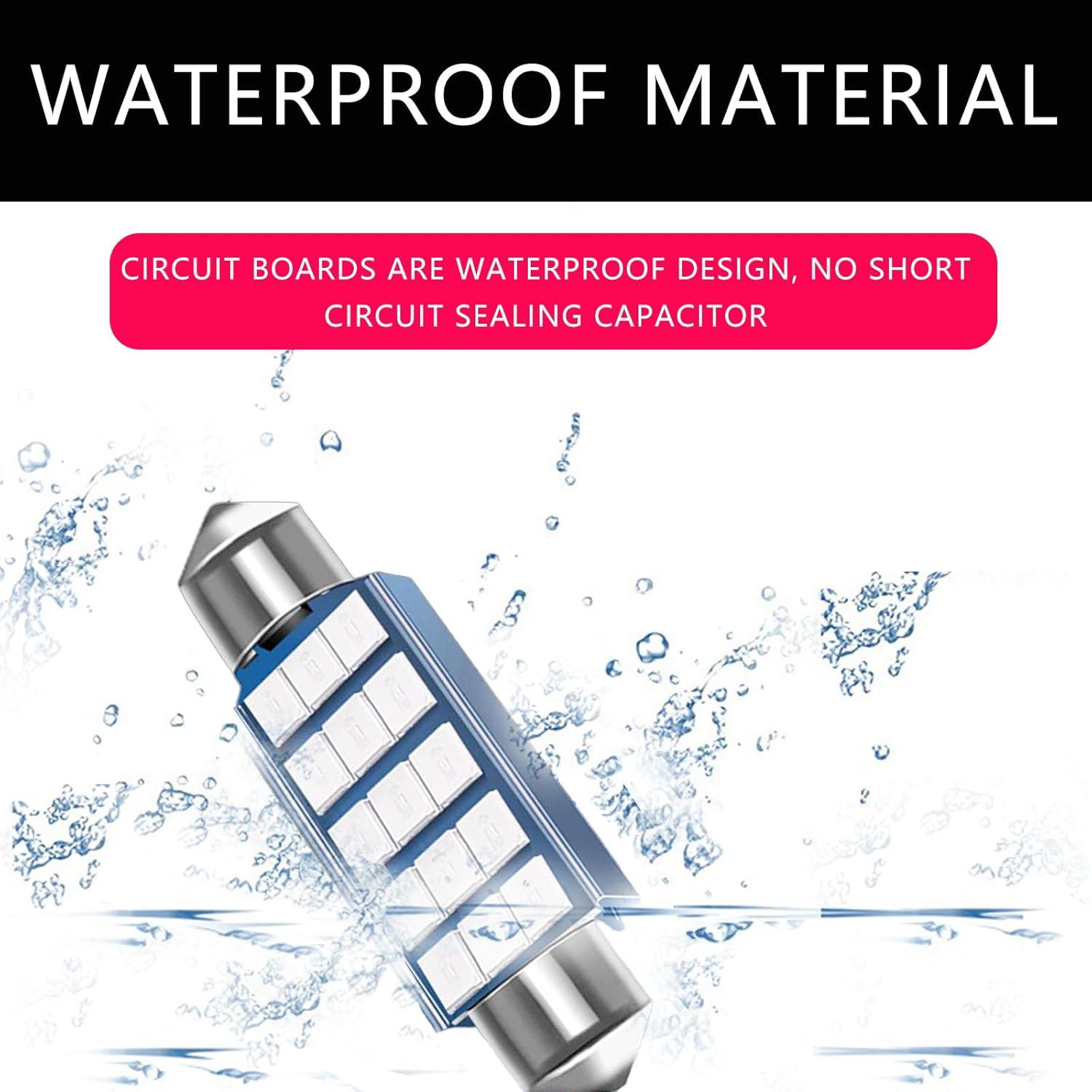 Bombilla LED Azul Jitrendo 2 Pcs 6500K Luz Interior Coche