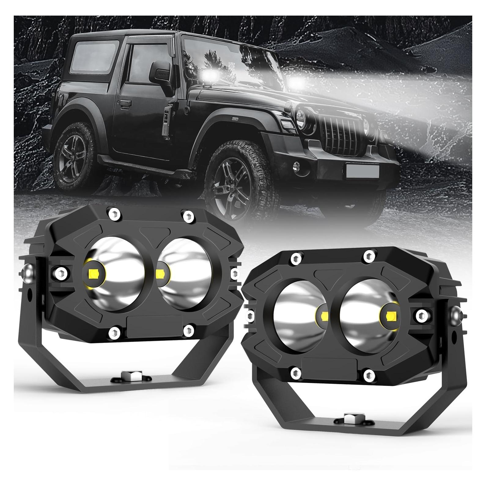 Pods de Luz LED 4 Pulgadas POLARPRA 90W 9000LM Impermeables