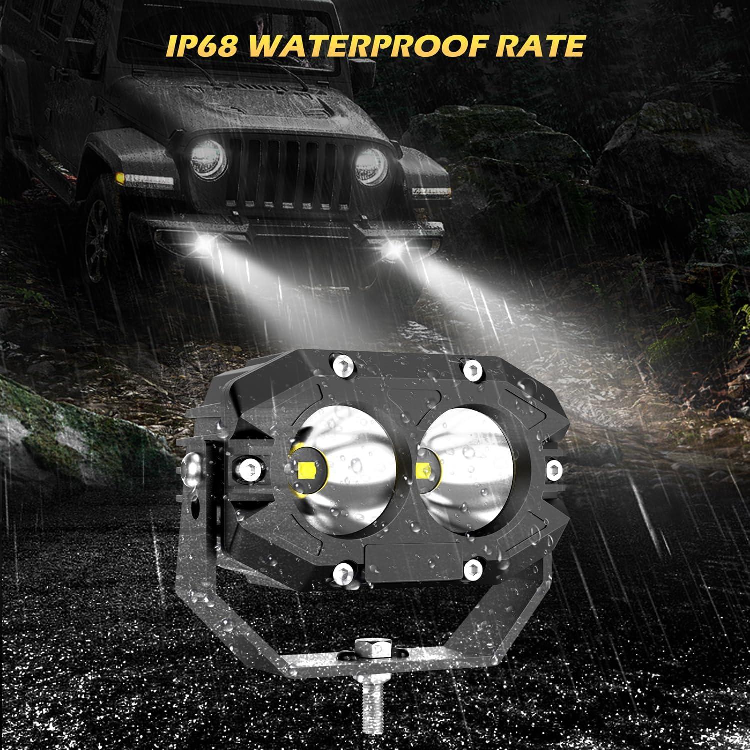 Pods de Luz LED 4 Pulgadas POLARPRA 90W 9000LM Impermeables