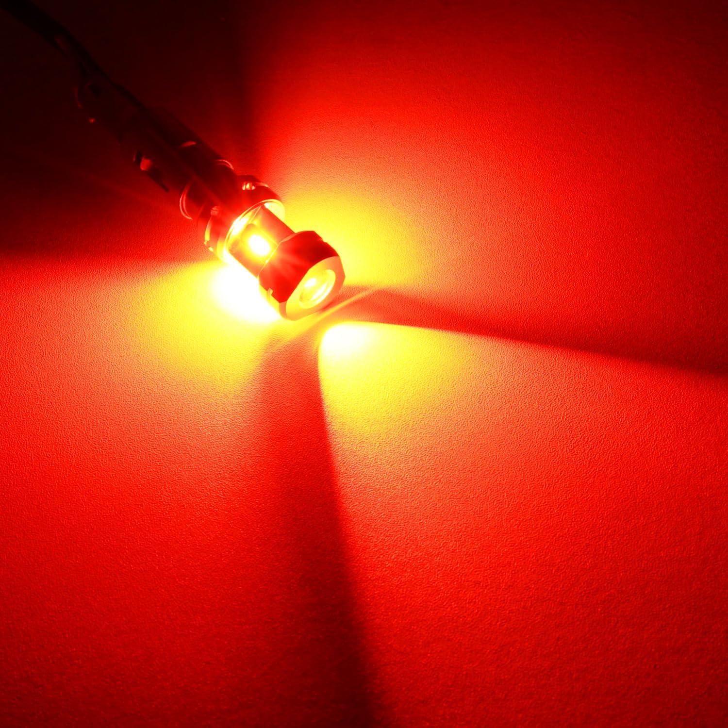 Bombillas LED Rojas PHINLION 1156 3600 Lúmenes Paquete de 2