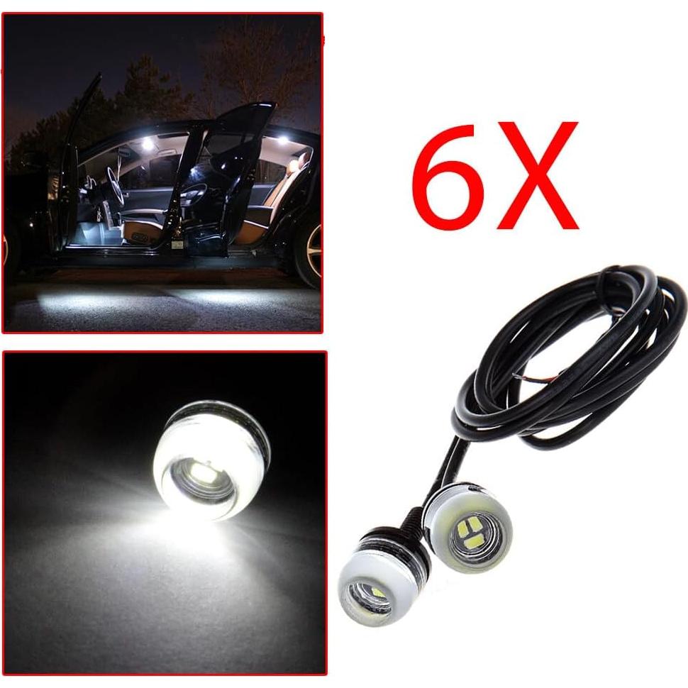 ECCPP Luz de Niebla LED 18mm para Acura, Cadillac y Chevrolet