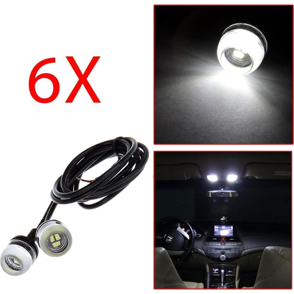 ECCPP Luz de Niebla LED 18mm para Acura, Cadillac y Chevrolet
