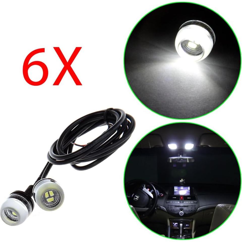 ECCPP Luz de Niebla LED 18mm para Acura, Cadillac y Chevrolet