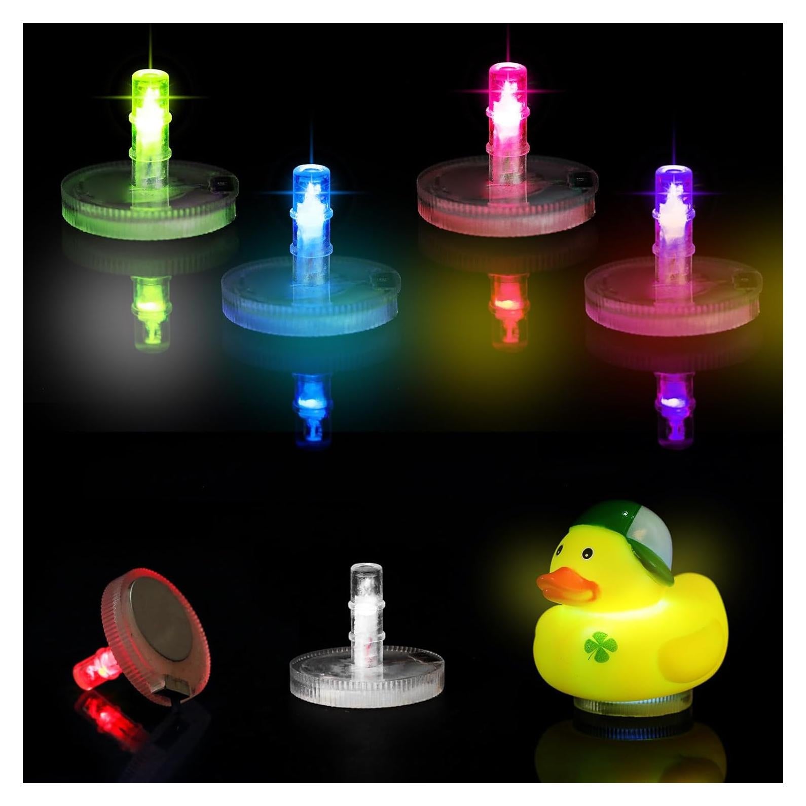 Enchufe de Pato Iluminado OUMYQ con 16 Modos Luminosos 4 PCS