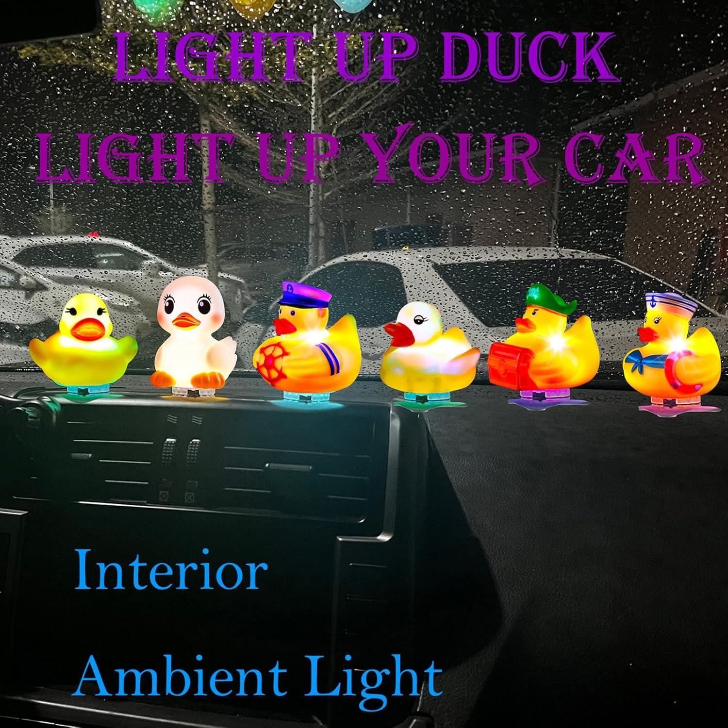 Enchufe de Pato Iluminado OUMYQ con 16 Modos Luminosos 4 PCS