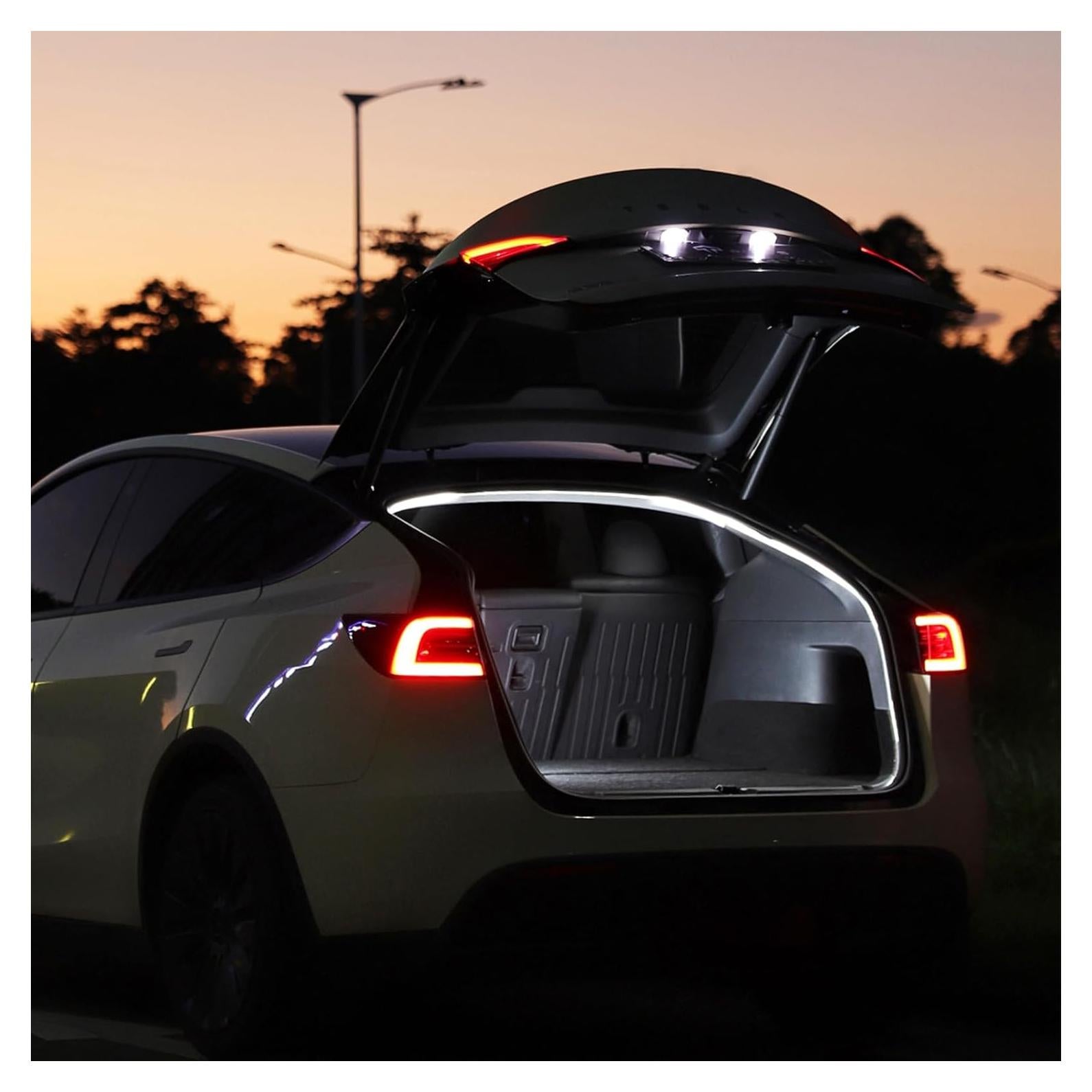 Tira LED Maletero TPARTS para Tesla Model Y 2020-2025 Doble Color