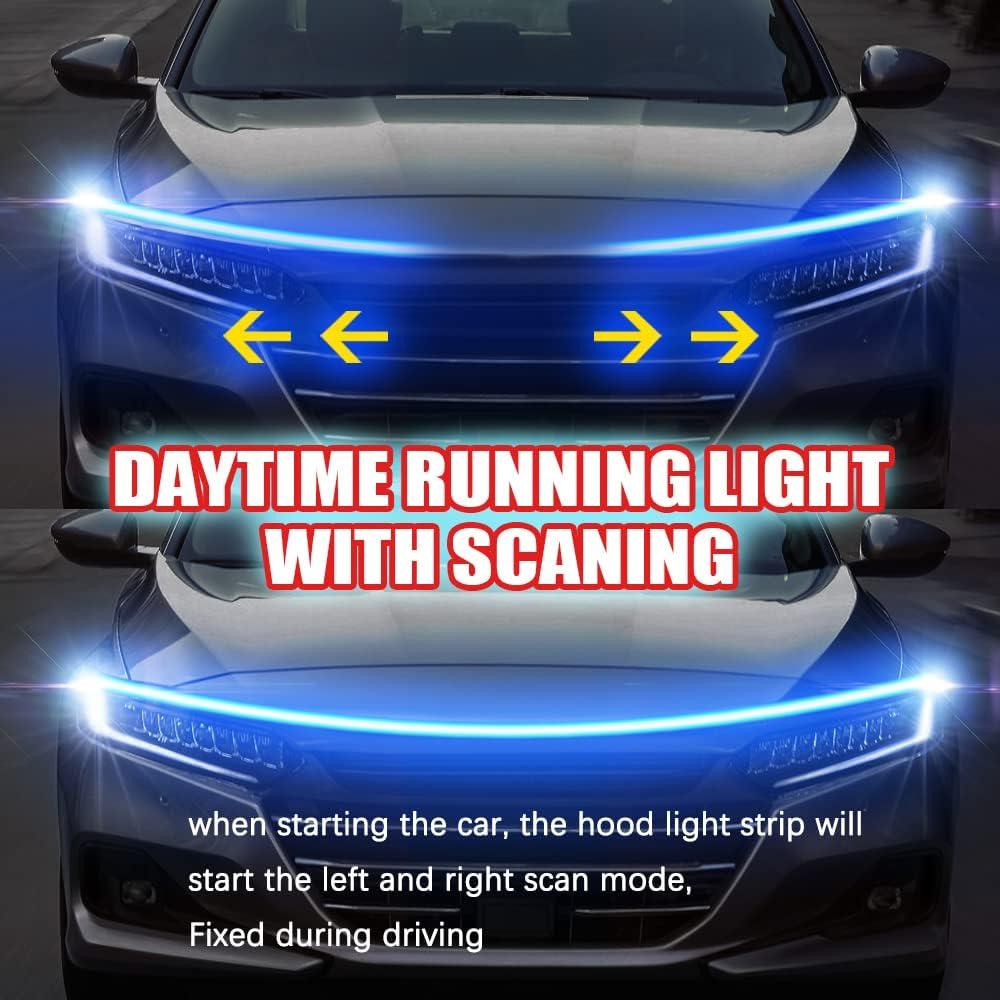 Tira de Luz LED para Capó de Coche Cooking Coll 150 cm Azul