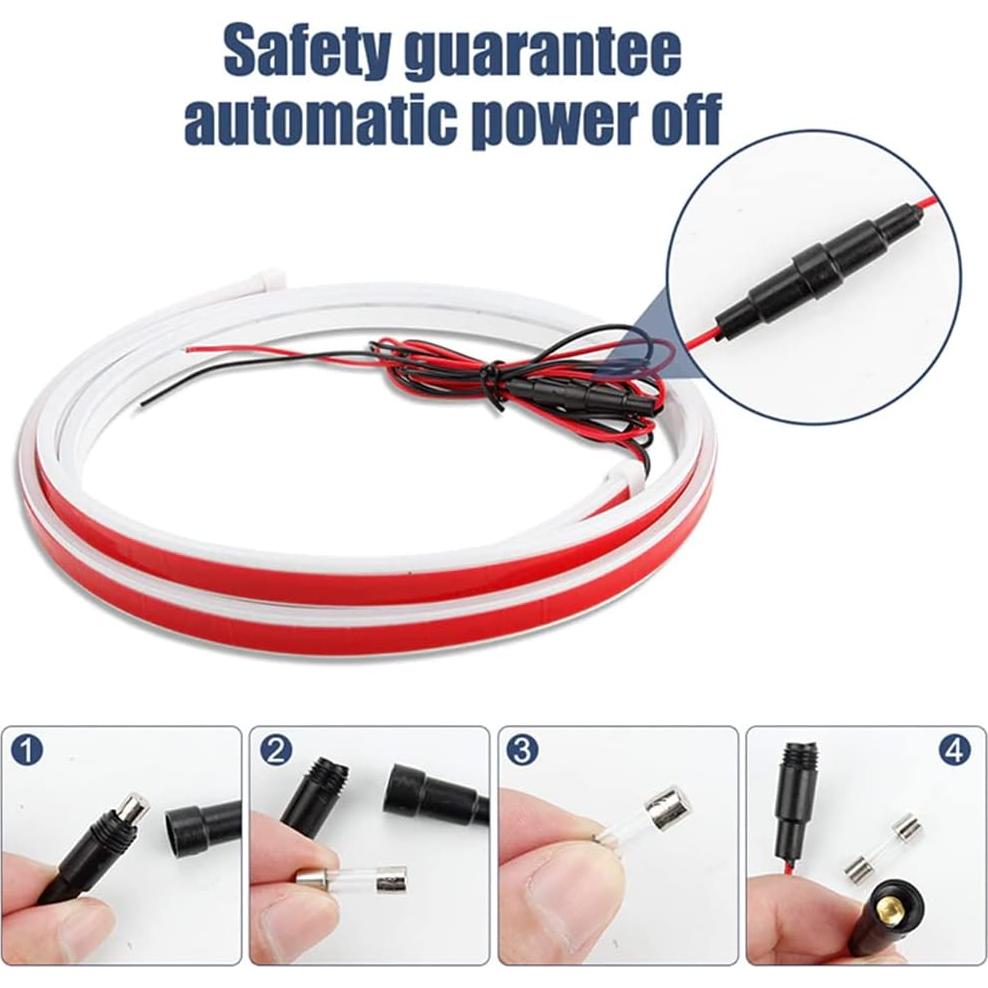 Tira de Luz LED para Capó de Coche Cooking Coll 150 cm Azul