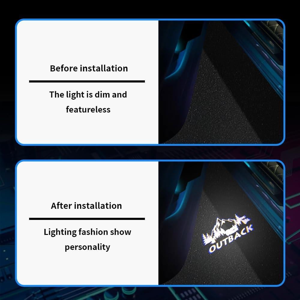 Proyector de Logo LED de Puerta Uunonaha Outback Blanco HD