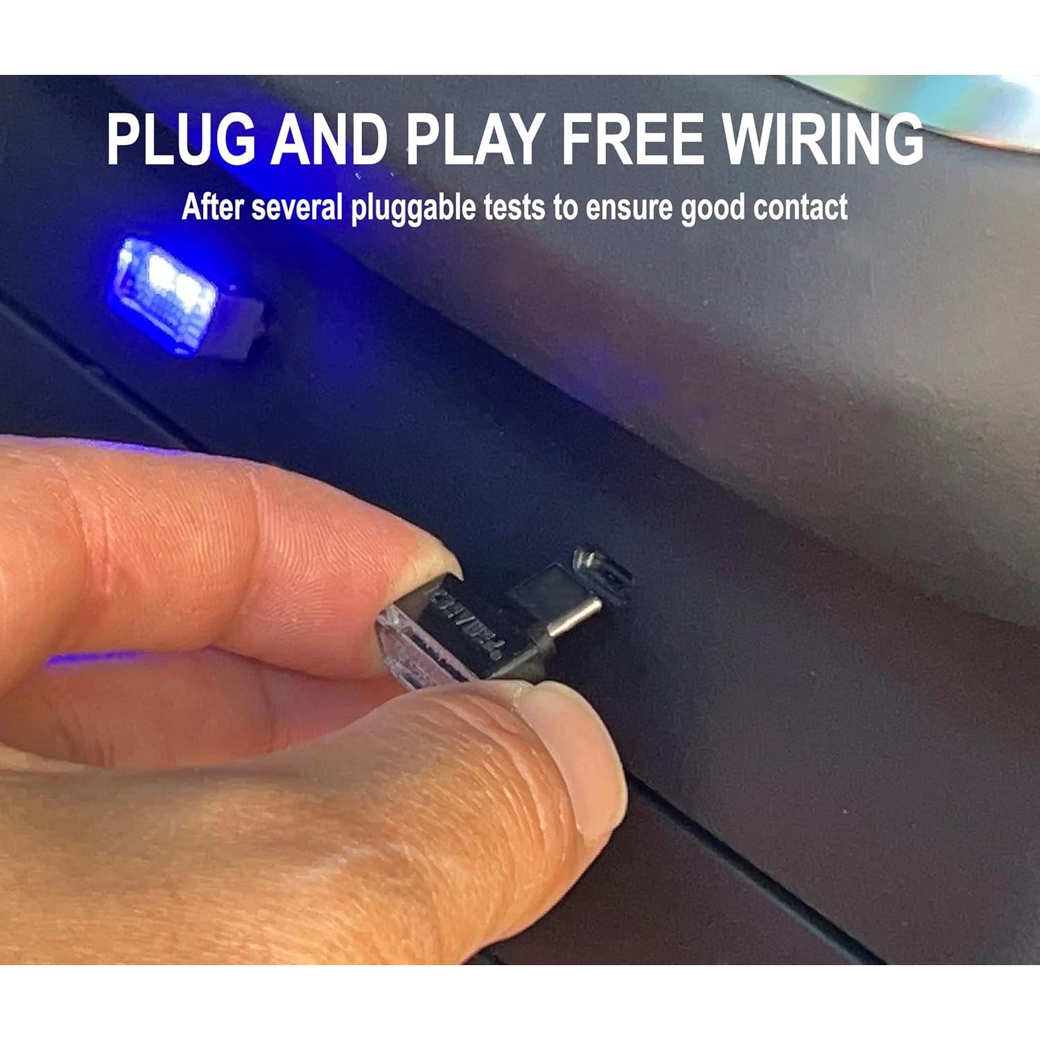 Luz Ambiental LED ICBEAMER USB-C Verde 3W Miniatura